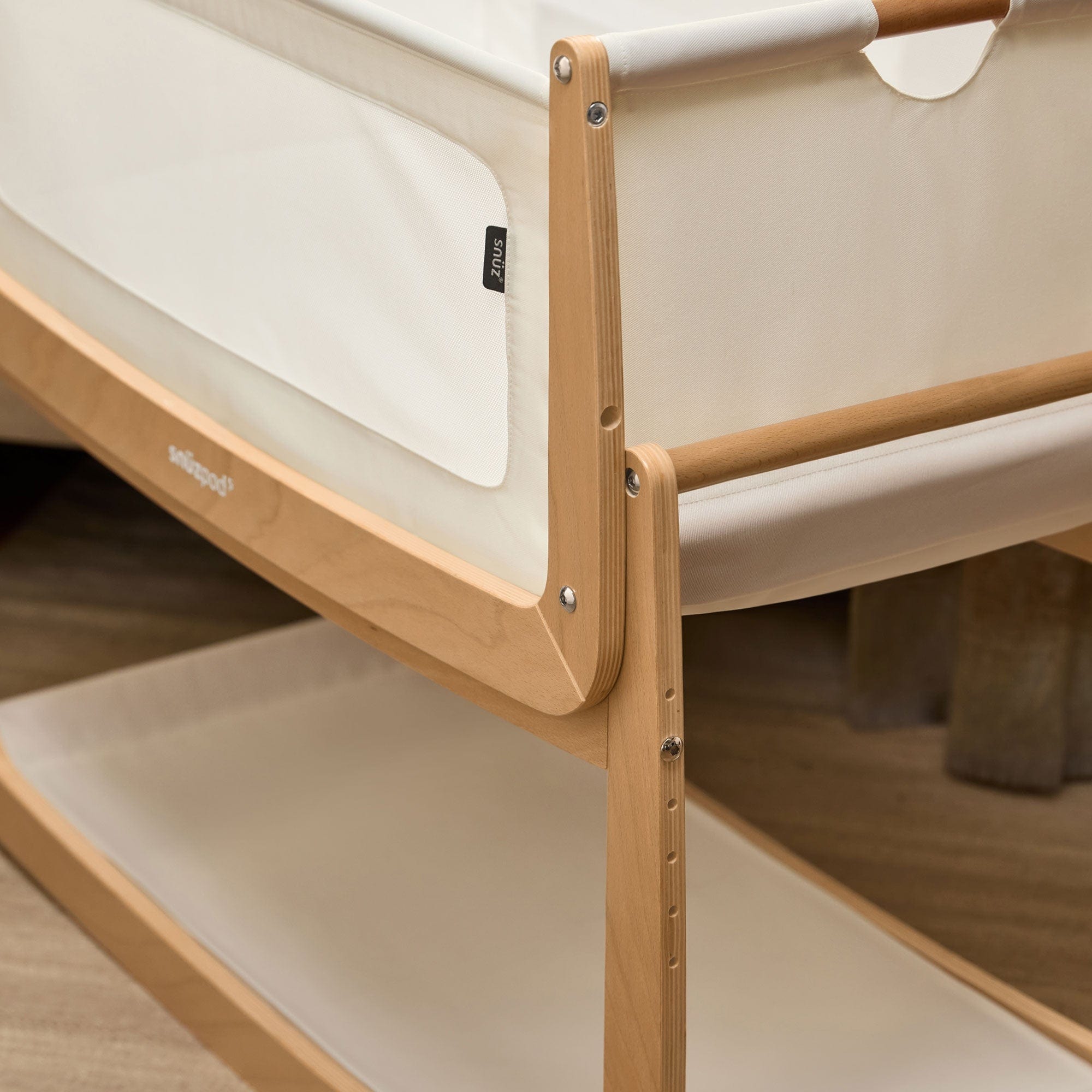 SnuzPod 5 Bedside Crib in Natural Cribs