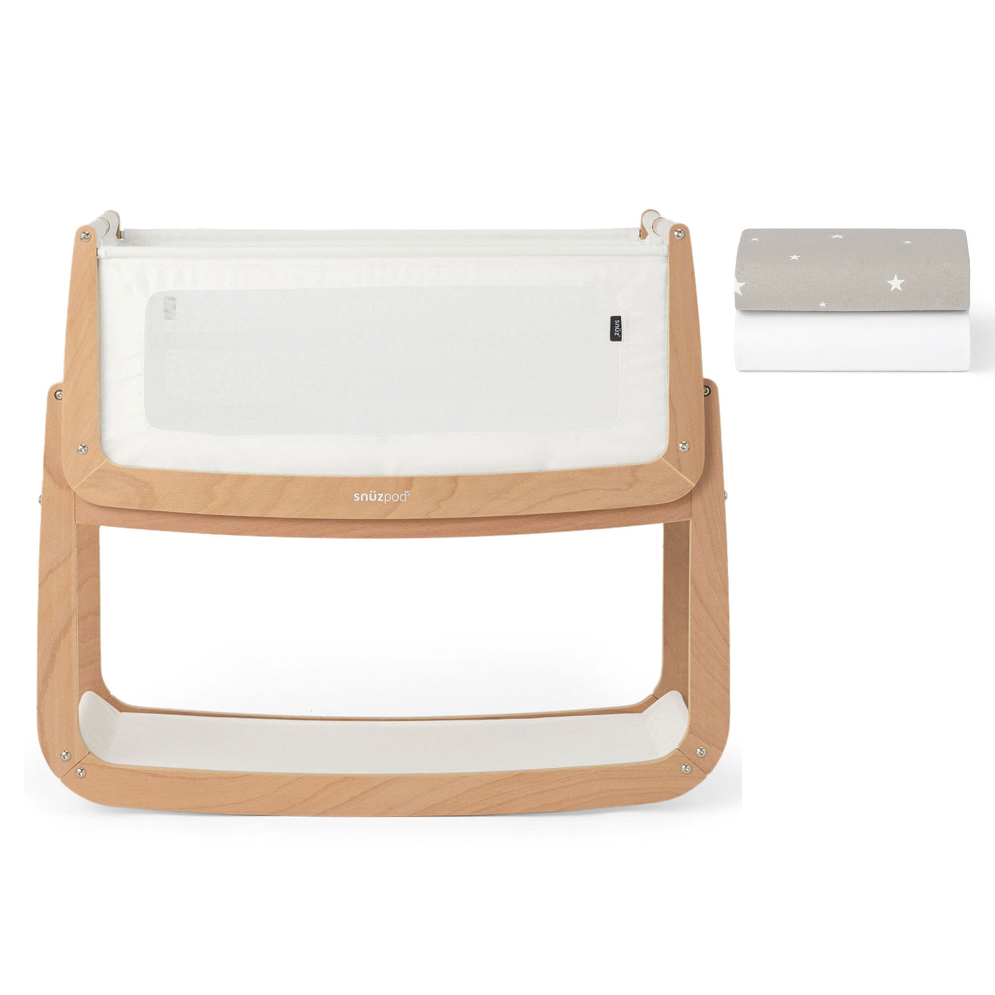 SnuzPod 5 Bedside Crib in Natural Cribs FN050C-02 5061061510261
