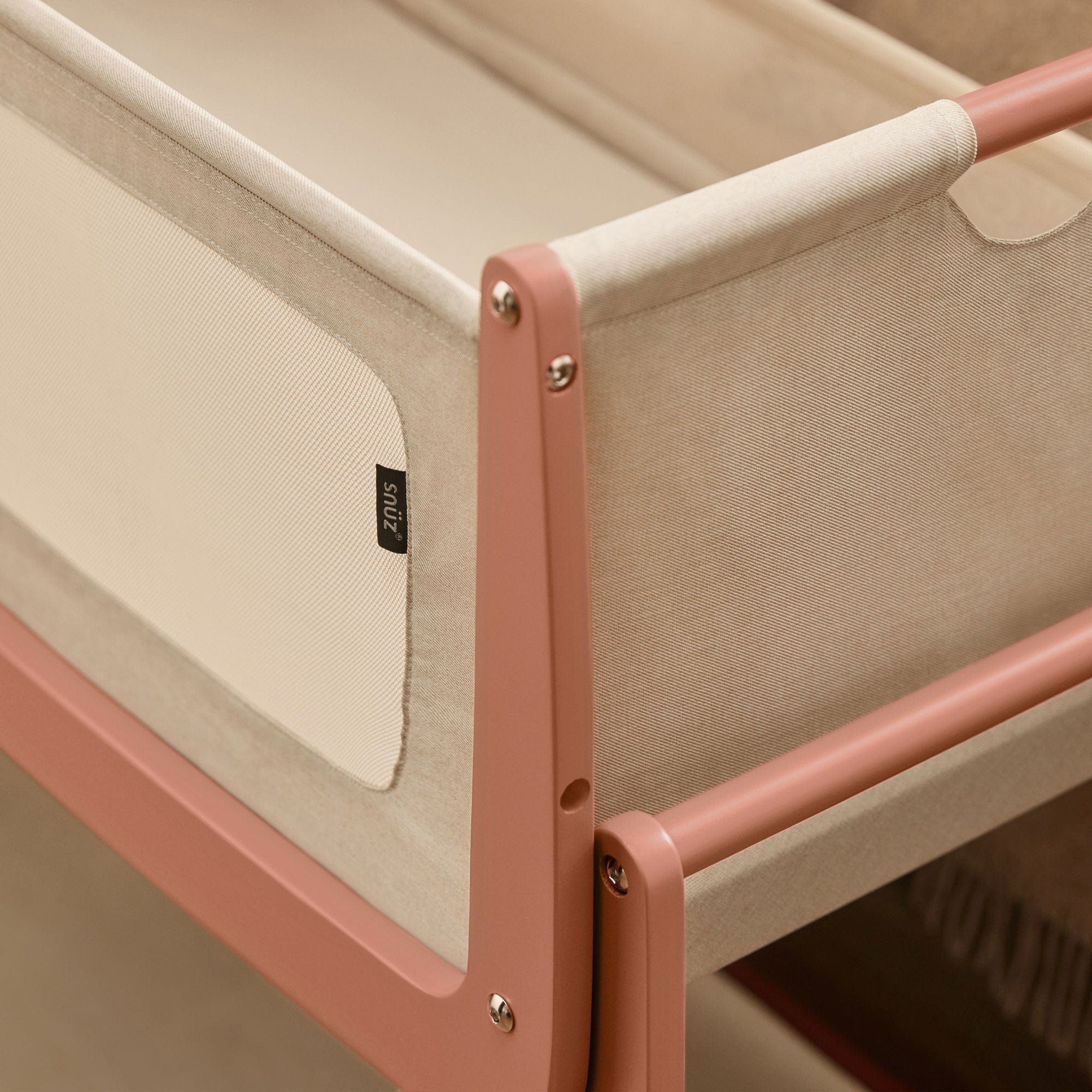 SnuzPod 5 Bedside Crib in Terracotta Cribs