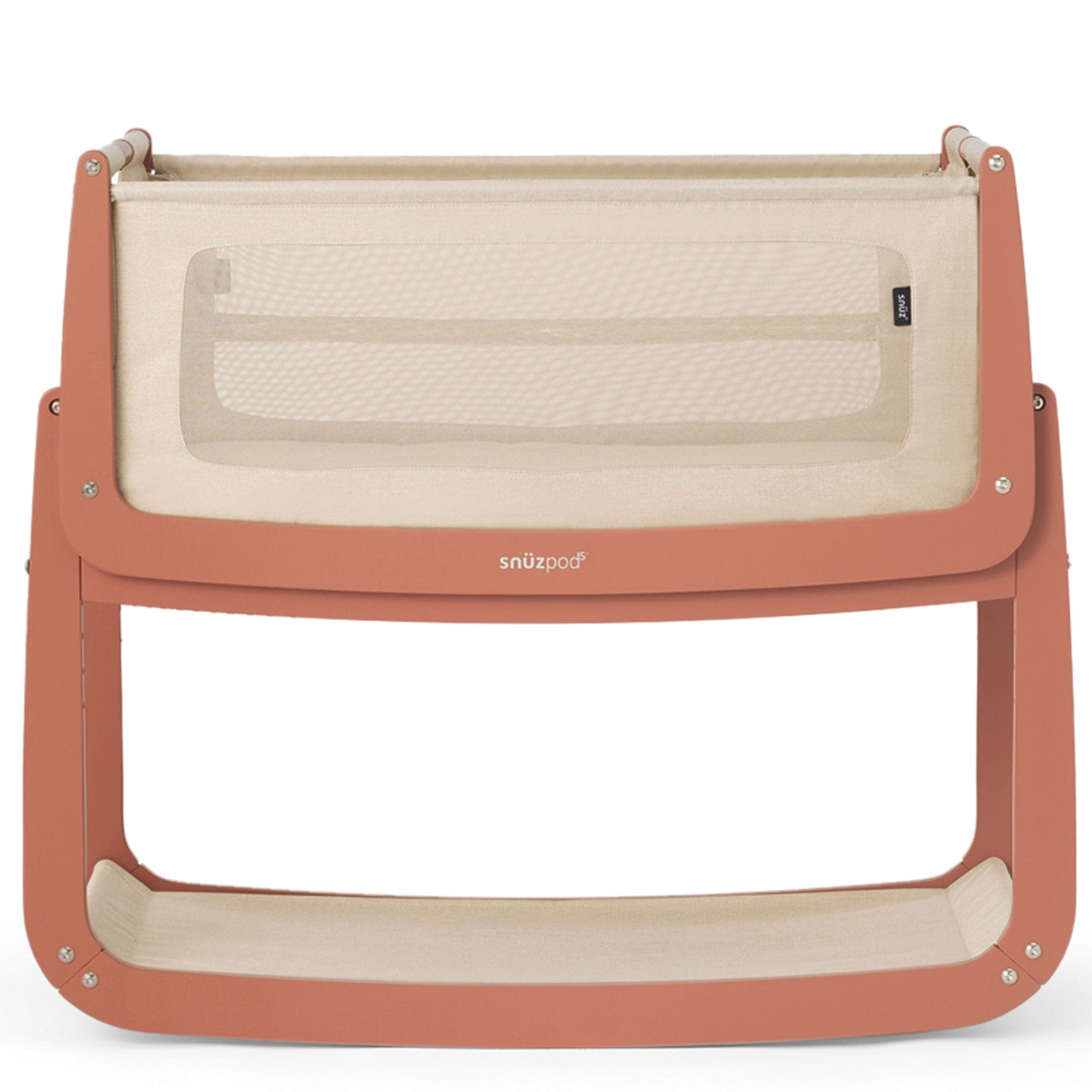SnuzPod 5 Bedside Crib in Terracotta Cribs FN050F 5061061510246