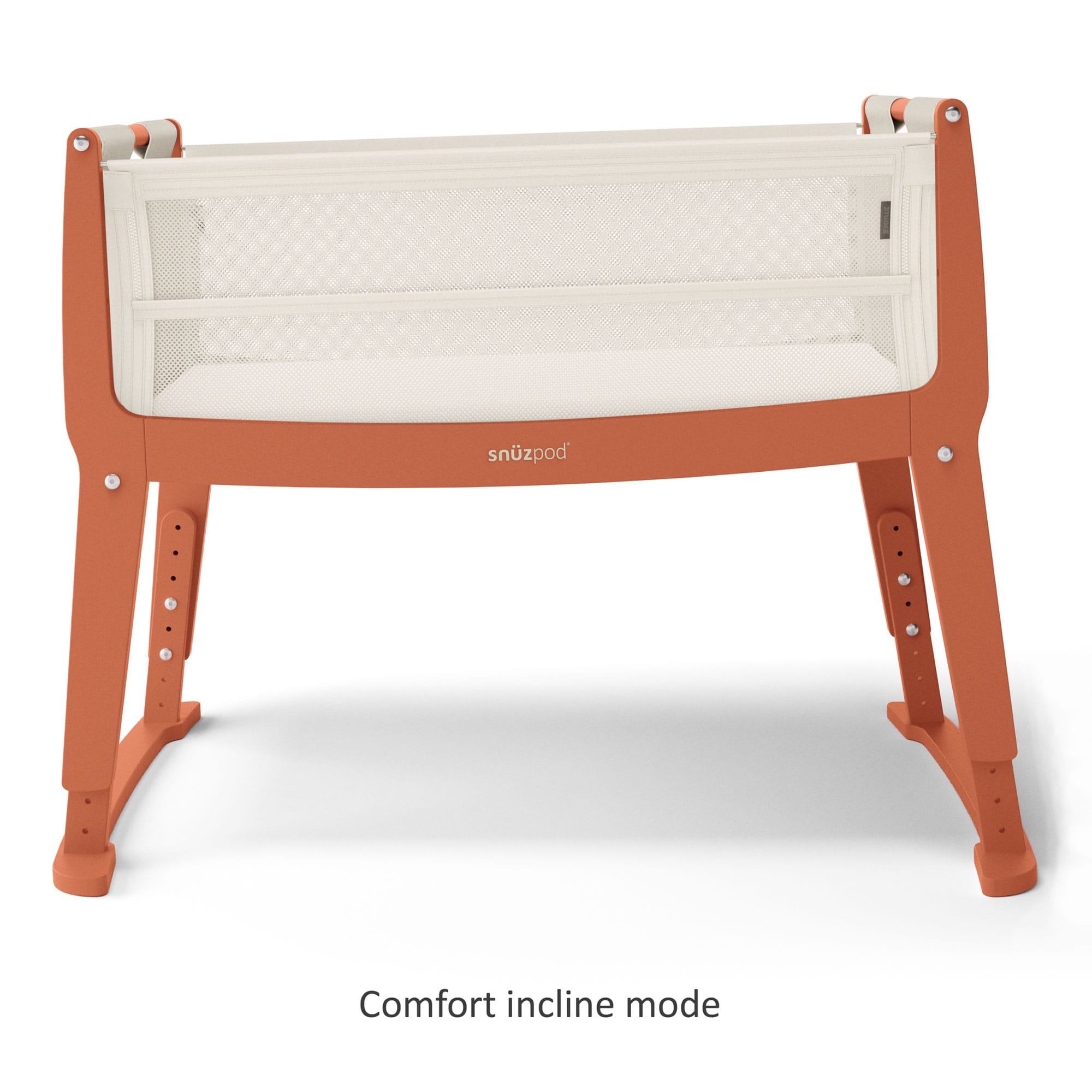 SnuzPod Studio Bedside Crib in Florence Ember Cribs FN032L 5061061517581