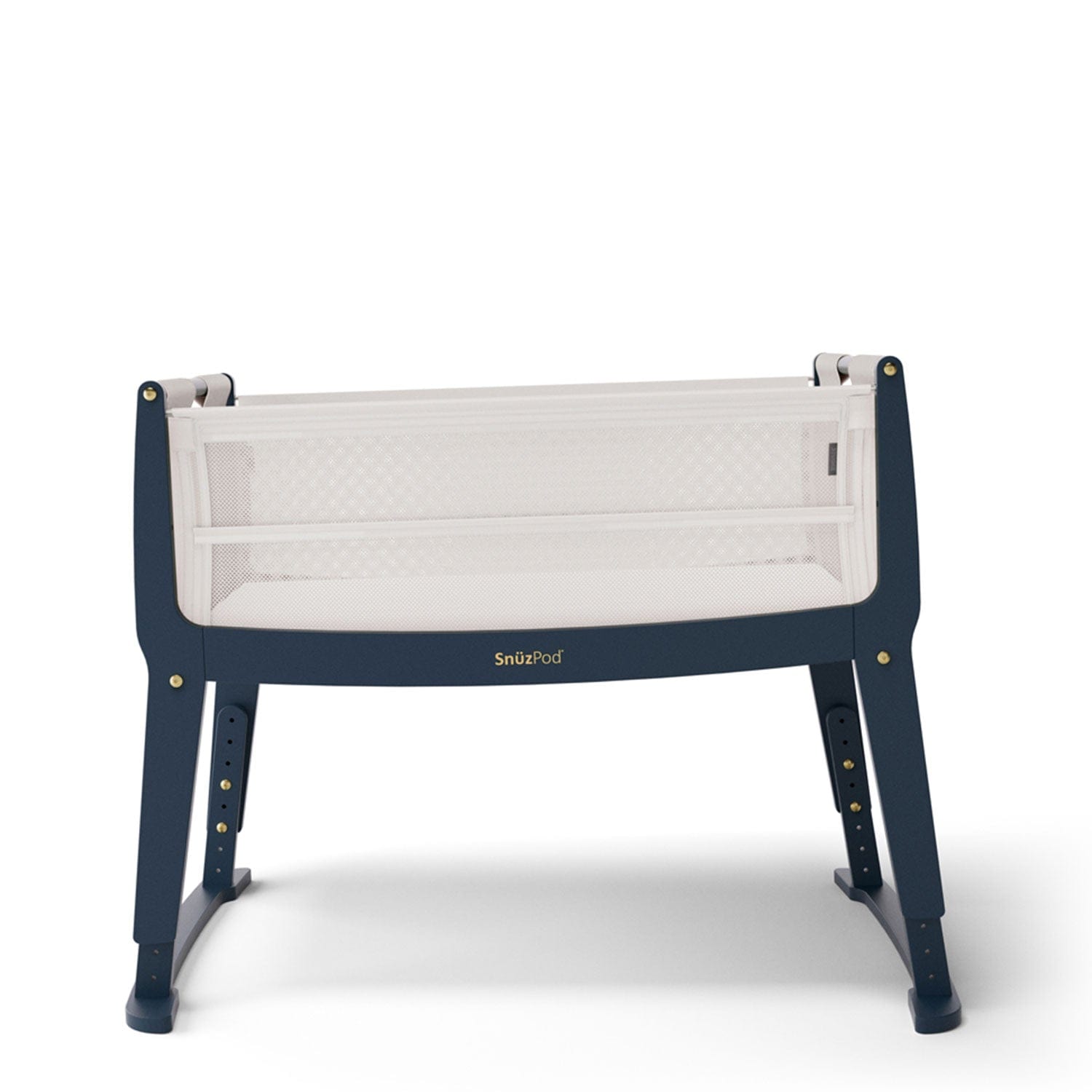 SnuzPod Studio Bedside Crib in London Navy Cribs FN032G 5060730247040