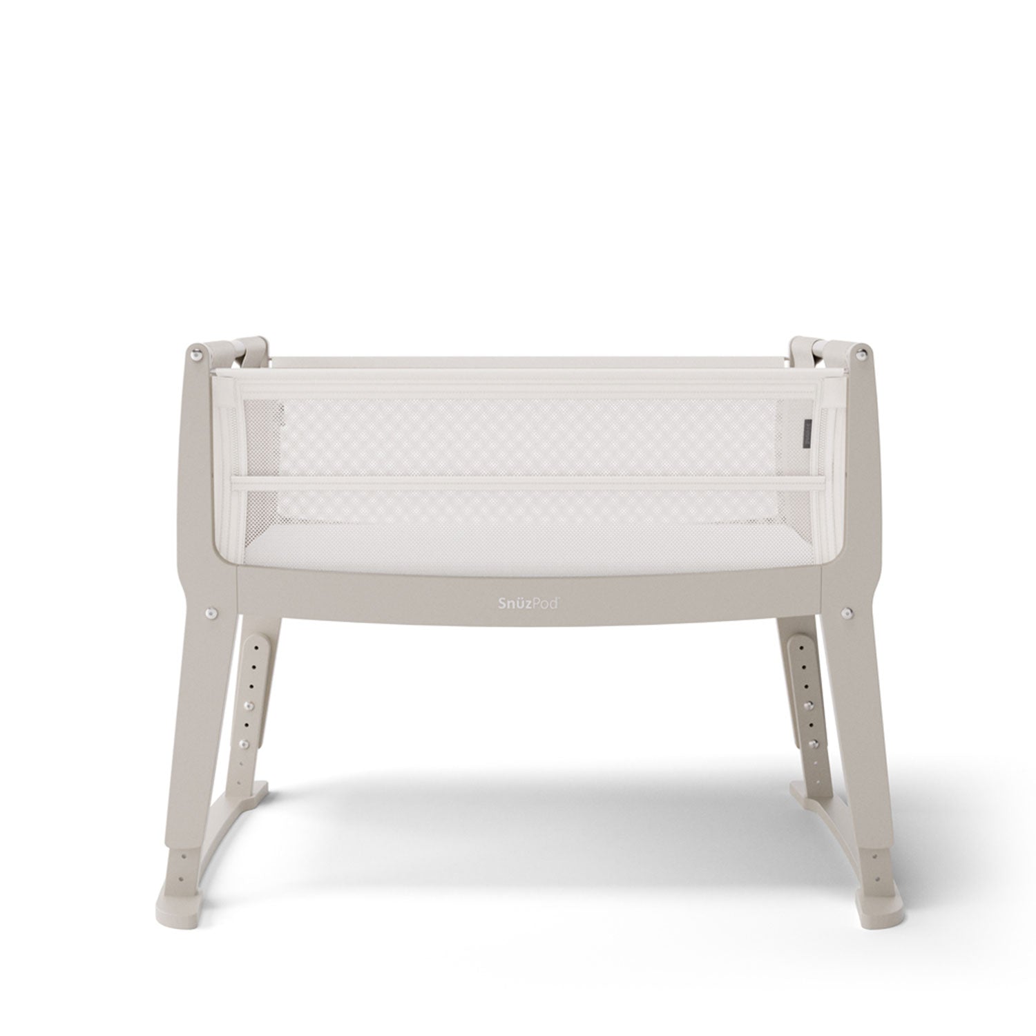 SnuzPod Studio Bedside Crib in Oslo Grey Cribs FN032D 5060730247019