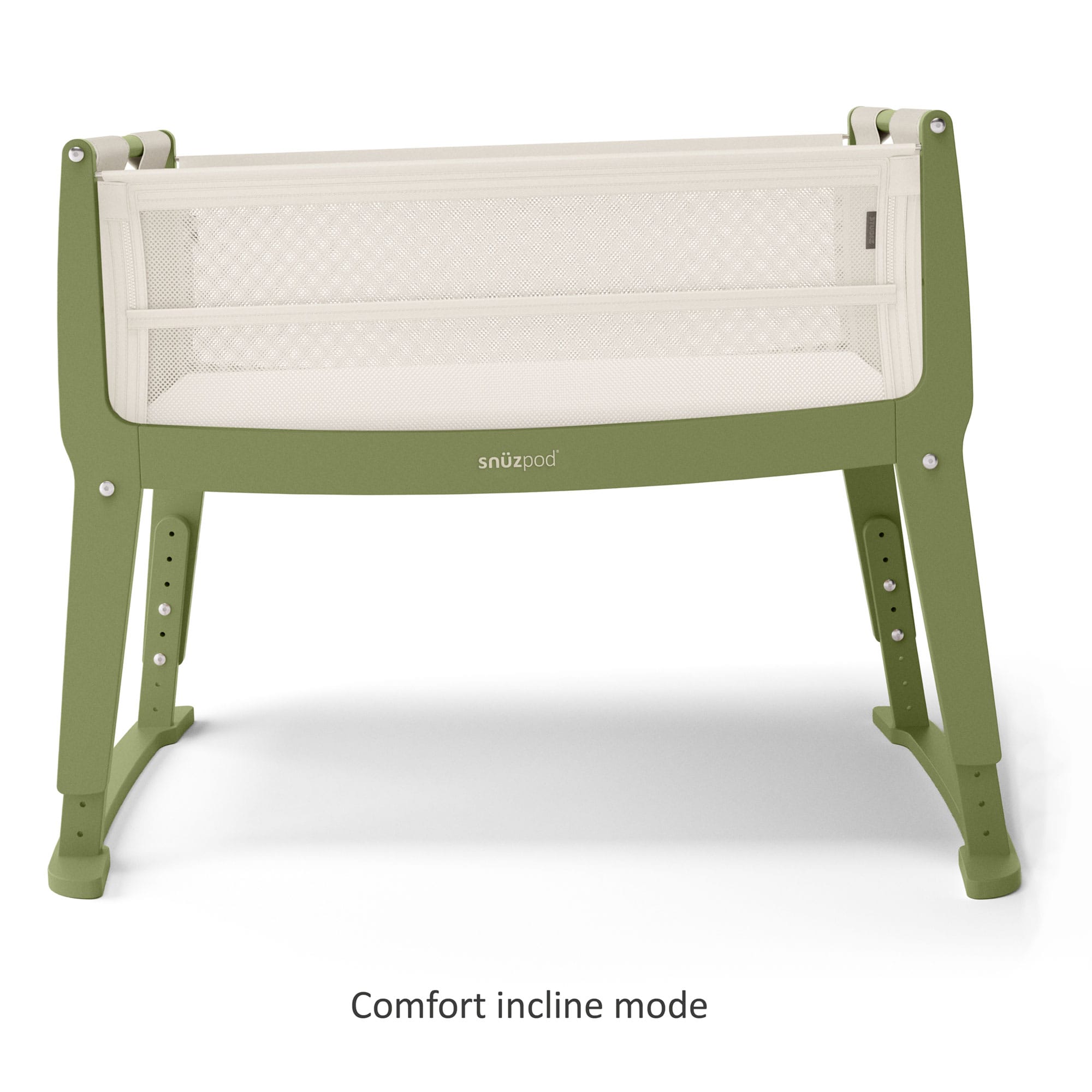 SnuzPod Studio Bedside Crib in Tokyo Matcha Cribs FN032J 5061061517598