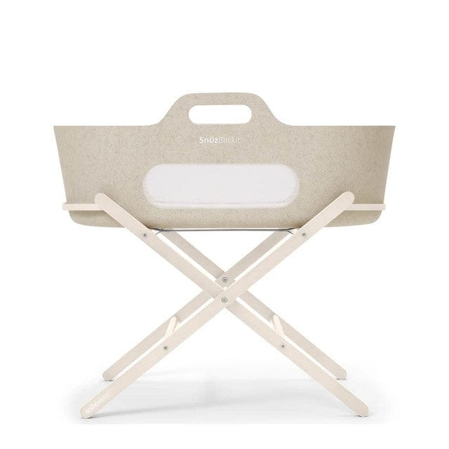 SnüzPod Baskit with Cashmere Stand in Barley Moses Baskets & Stands FSB001DF 5061061510384
