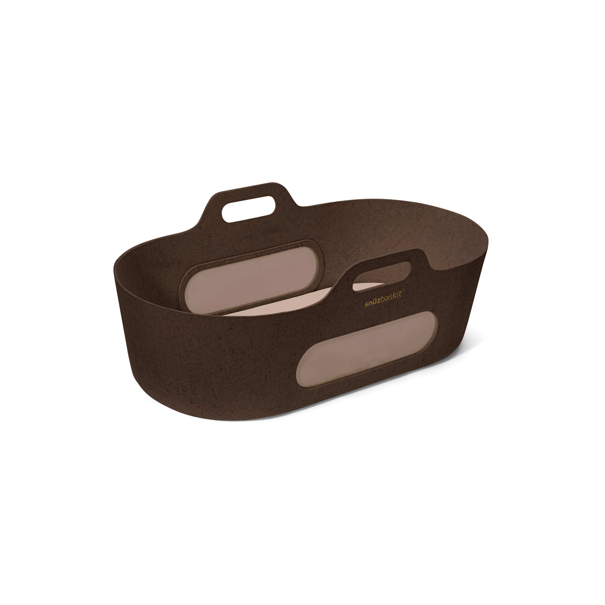SnüzPod Baskit with Ebony Stand in Chocolate Moses Baskets & Stands FSB001GH 5061061518465