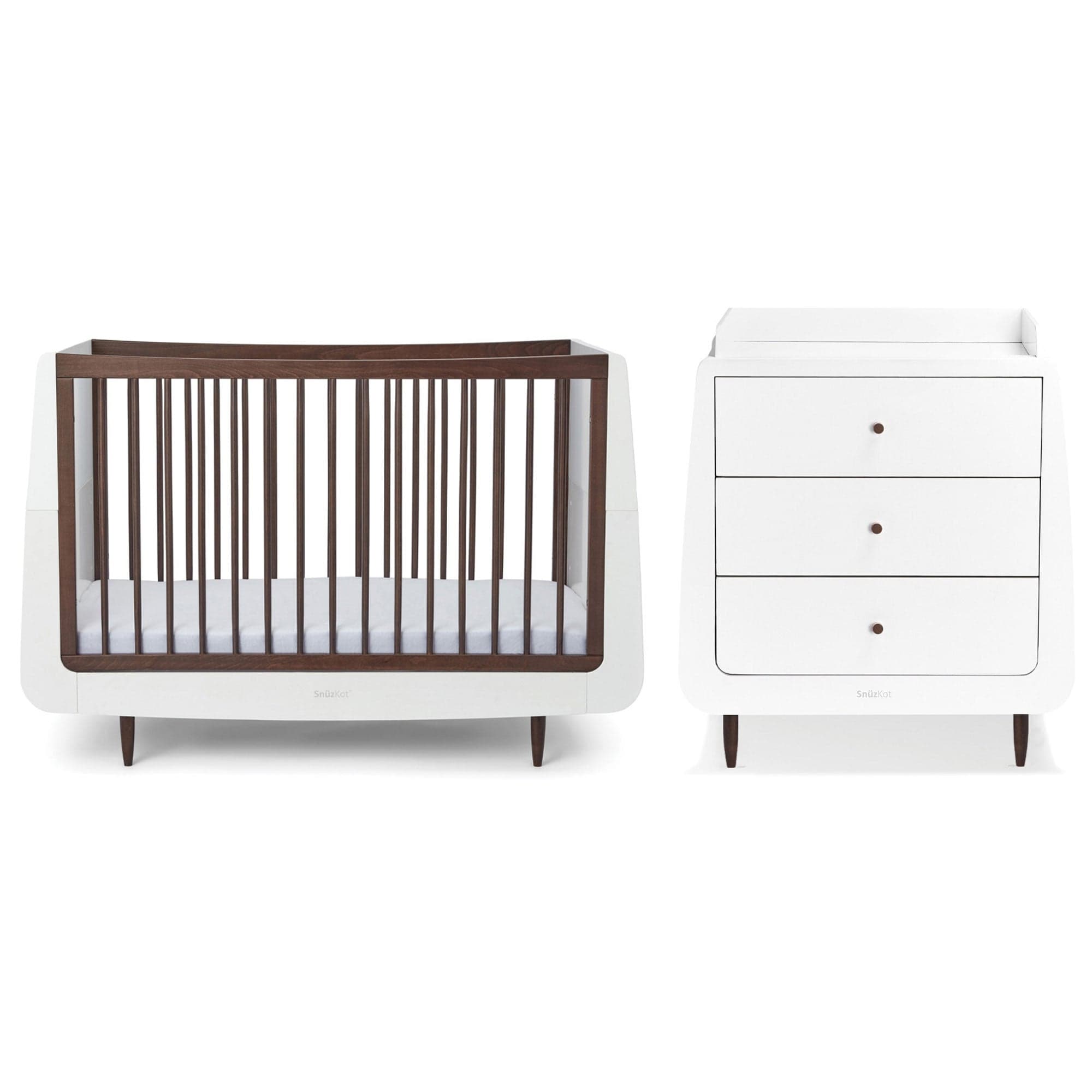 SnüzKot Skandi 2 Piece Nursery Furniture Set in Ebony Nursery Room Sets FN007NK 5060730245619