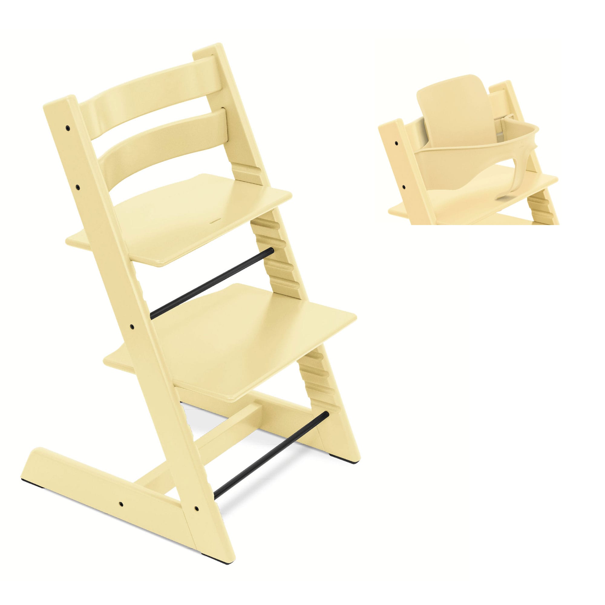 Stokke Tripp Trapp Highchair and Baby Set in Lemon Yellow Baby Highchairs 100148-1 7040351001489