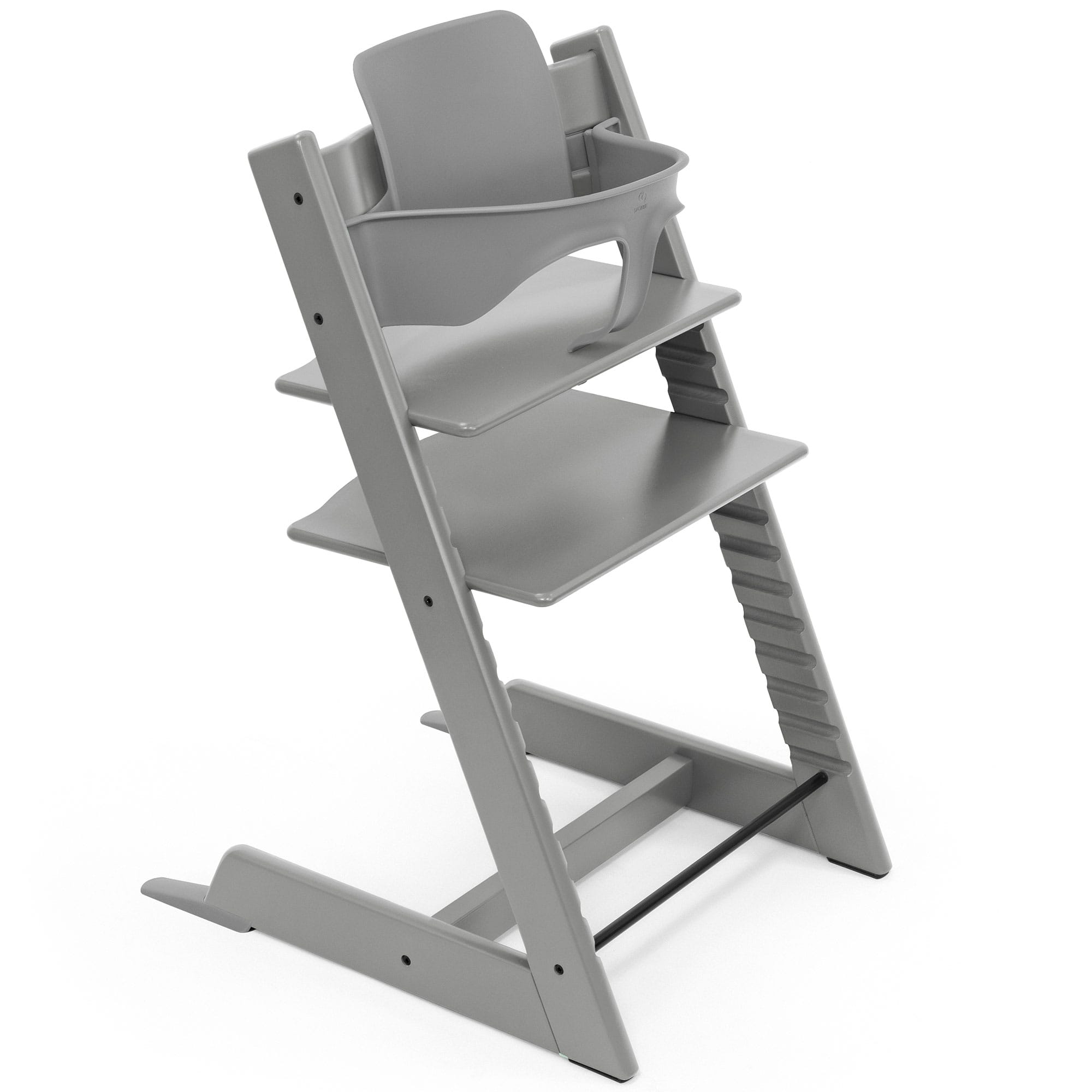 Stokke Tripp Trapp Highchair and Baby Set in Storm Grey Baby Highchairs 21156-CHR-BBY-SET-SG 7040351001250