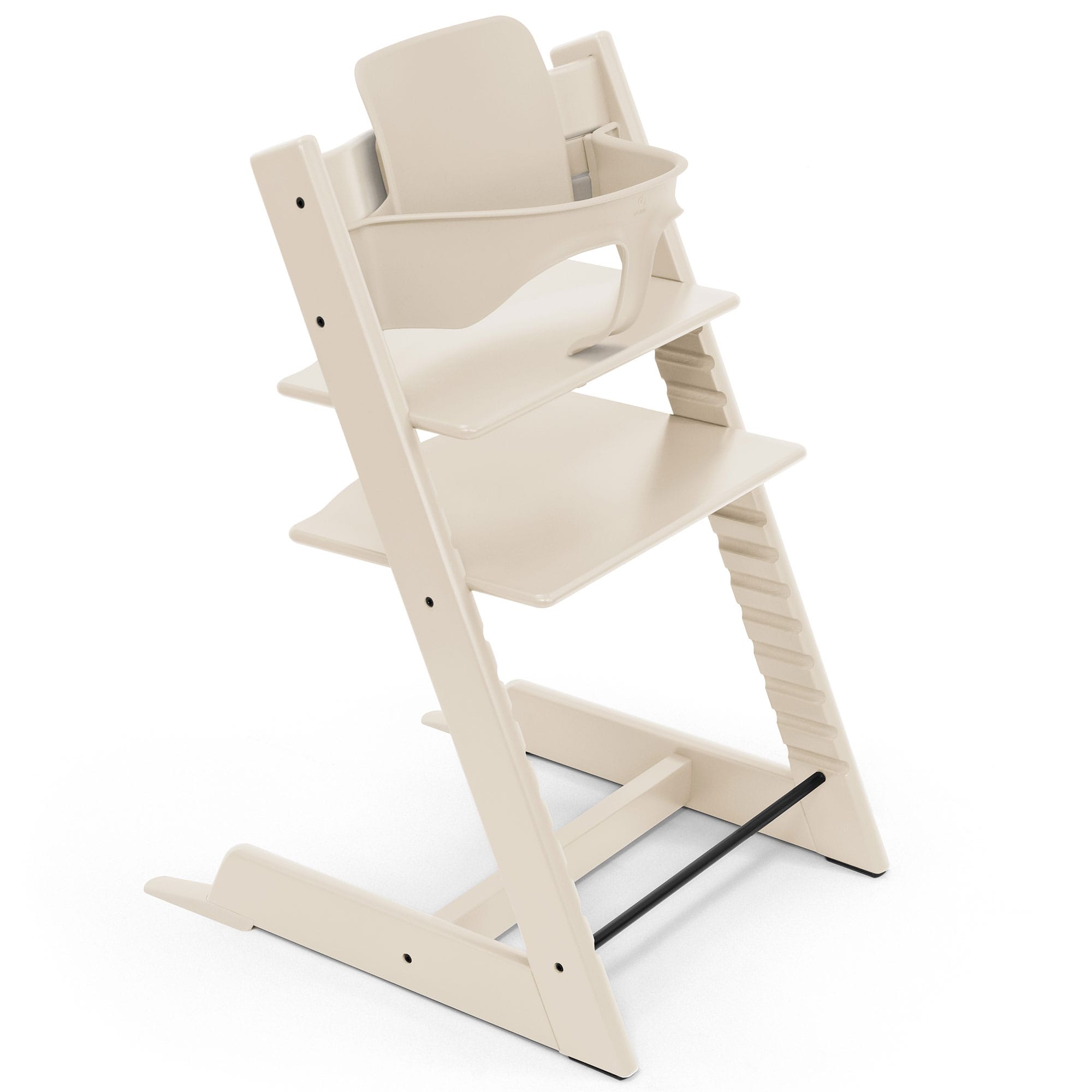 Stokke Tripp Trapp Highchair and Baby Set in Vanilla White Baby Highchairs 21156-CHR-BBY-SET-VW 7040351001427