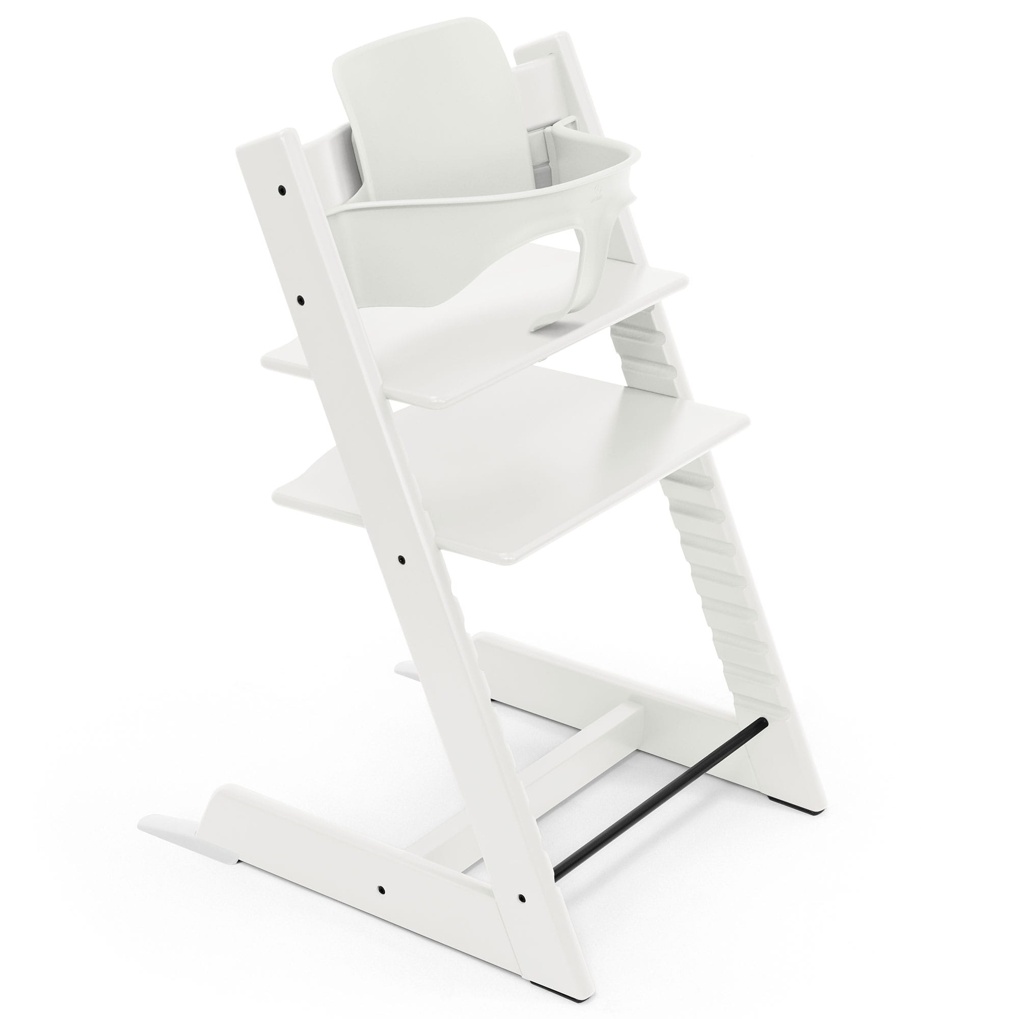 Stokke Tripp Trapp Highchair and Baby Set in White Baby Highchairs 21156-CHR-BBY-SET-WH 7040351001076
