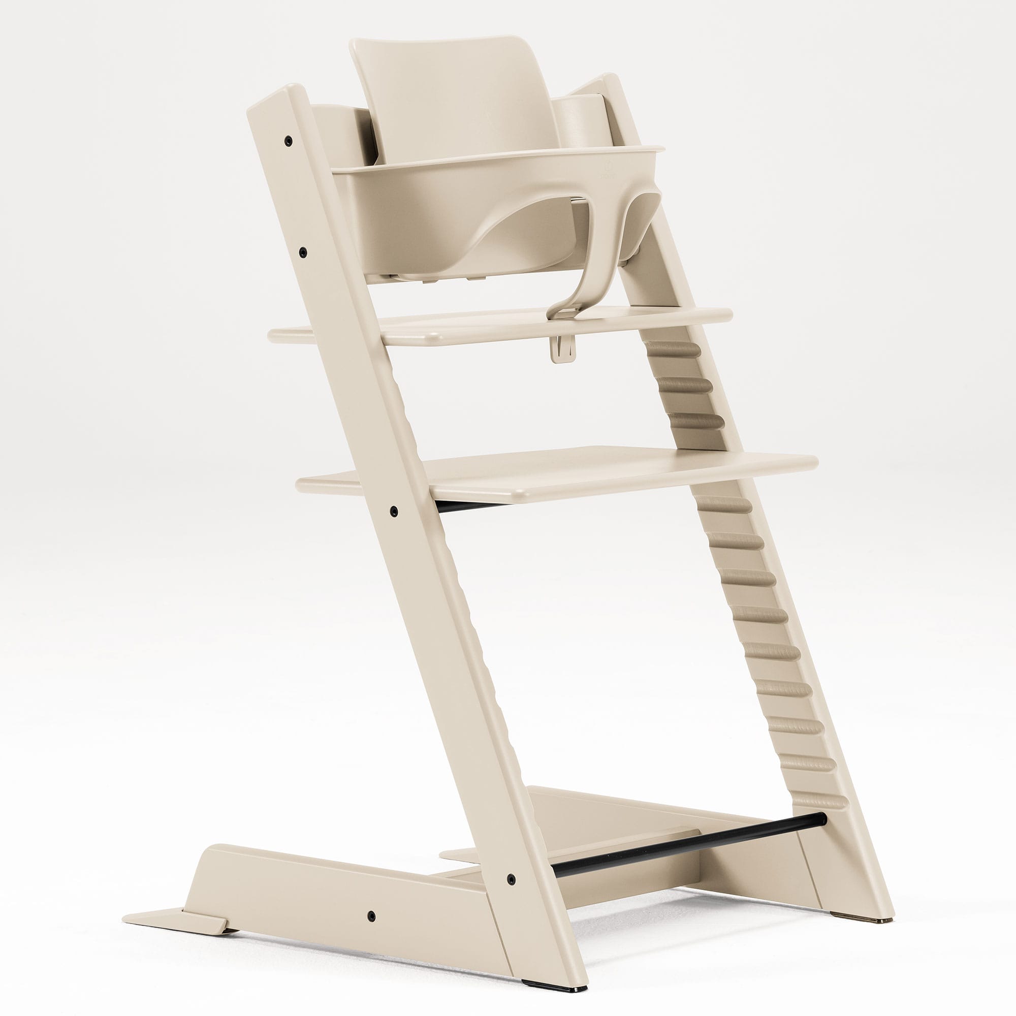 Stokke Tripp Trapp Highchair and Baby Set & Tray in Vanilla White Baby Highchairs