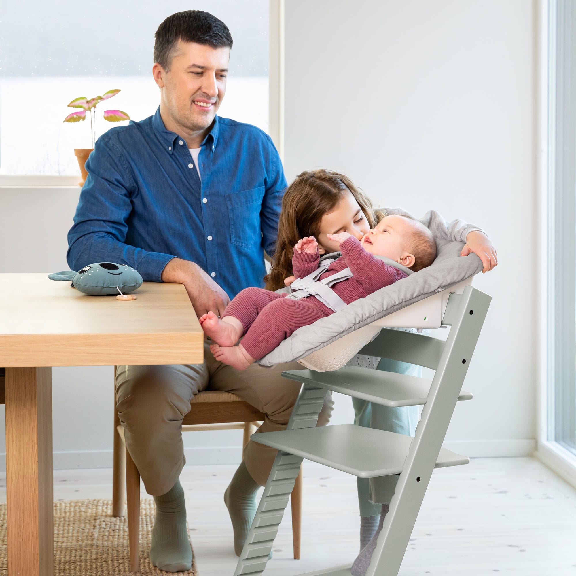 Stokke Tripp Trapp Highchair Complete Bundle in Glacier Green Baby Highchairs 21308-CMPL-GG 7040351001397