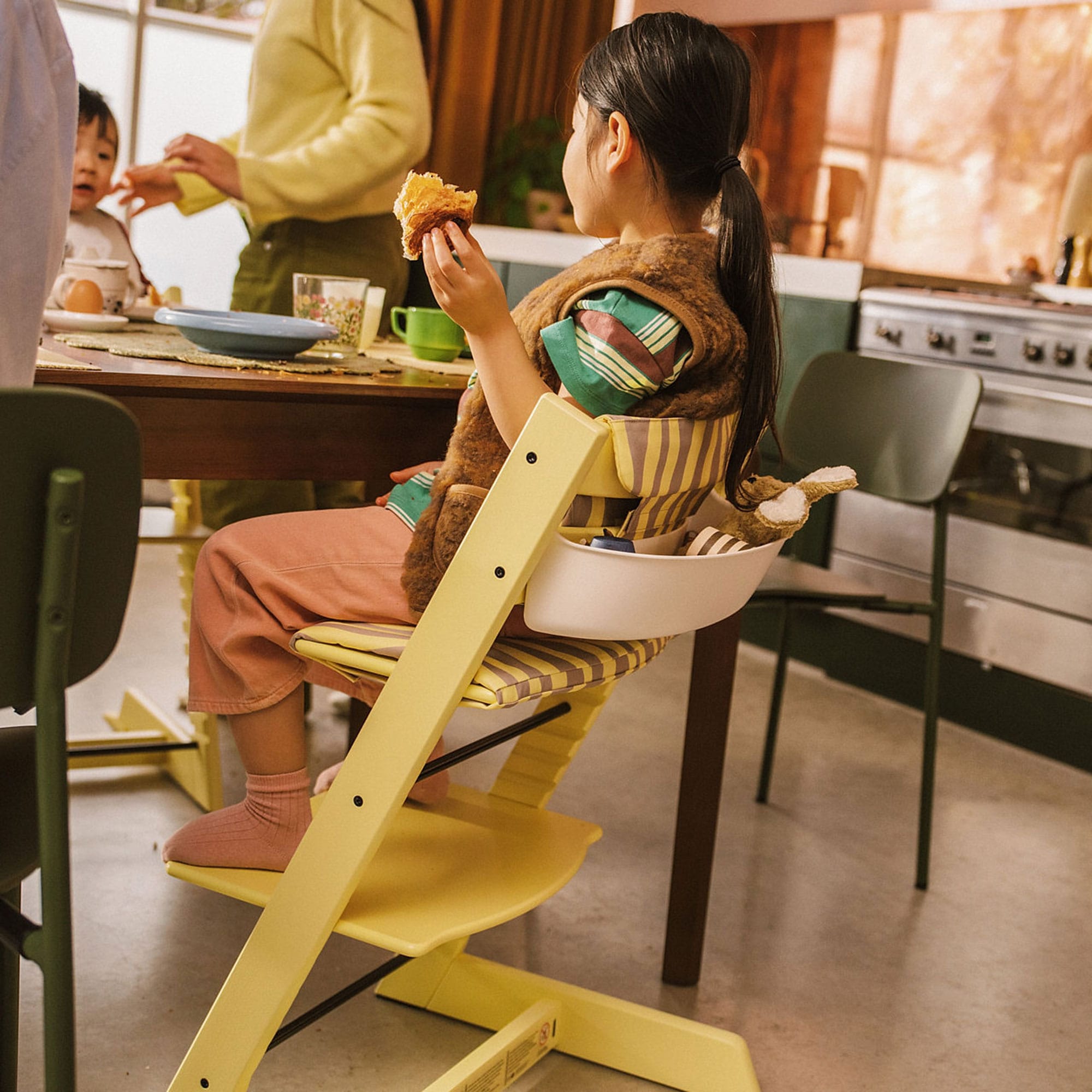 Stokke Tripp Trapp Highchair Complete Bundle in Lemon Yellow Baby Highchairs 100148-5 7040351001489