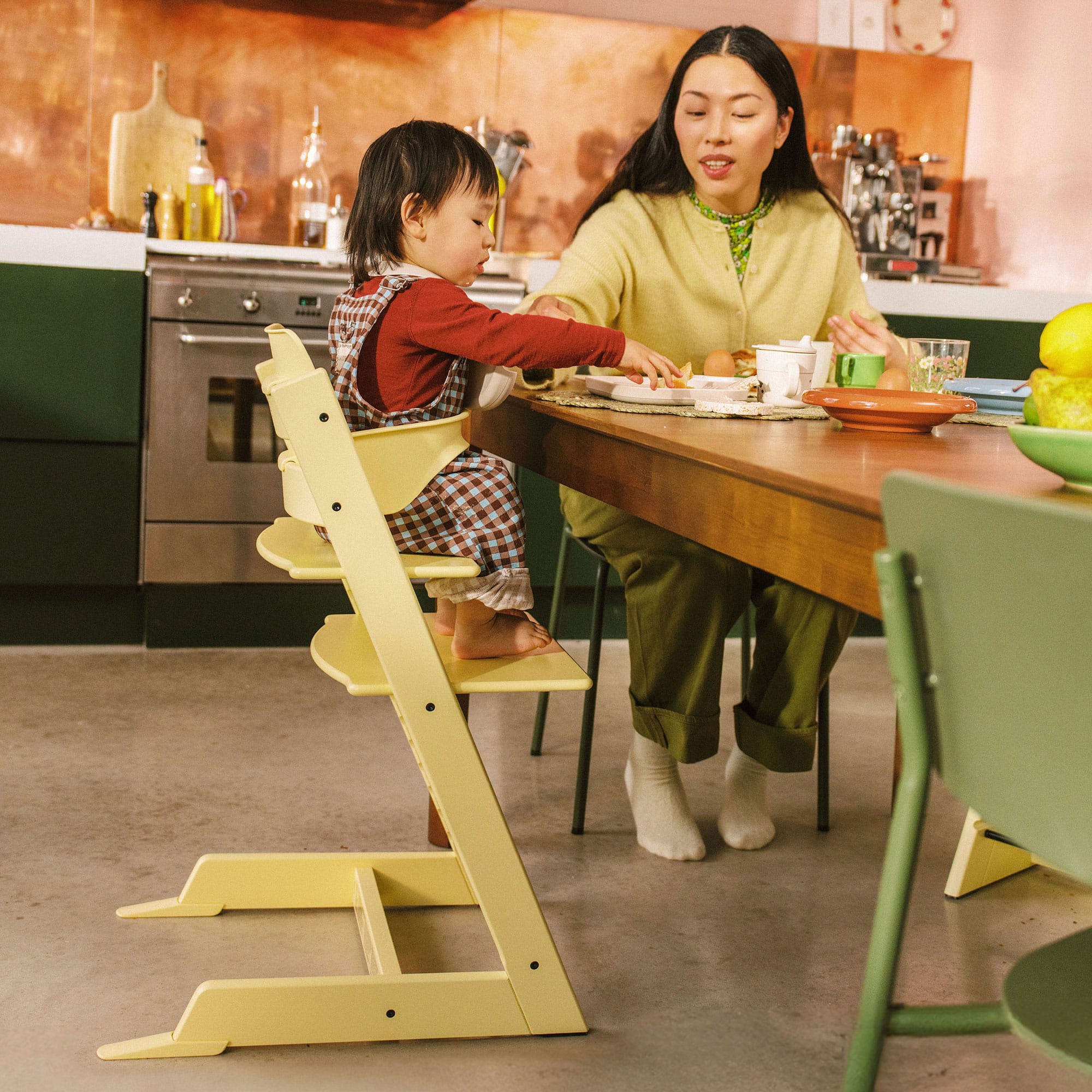 Stokke Tripp Trapp Highchair Complete Bundle in Lemon Yellow Baby Highchairs 100148-5 7040351001489