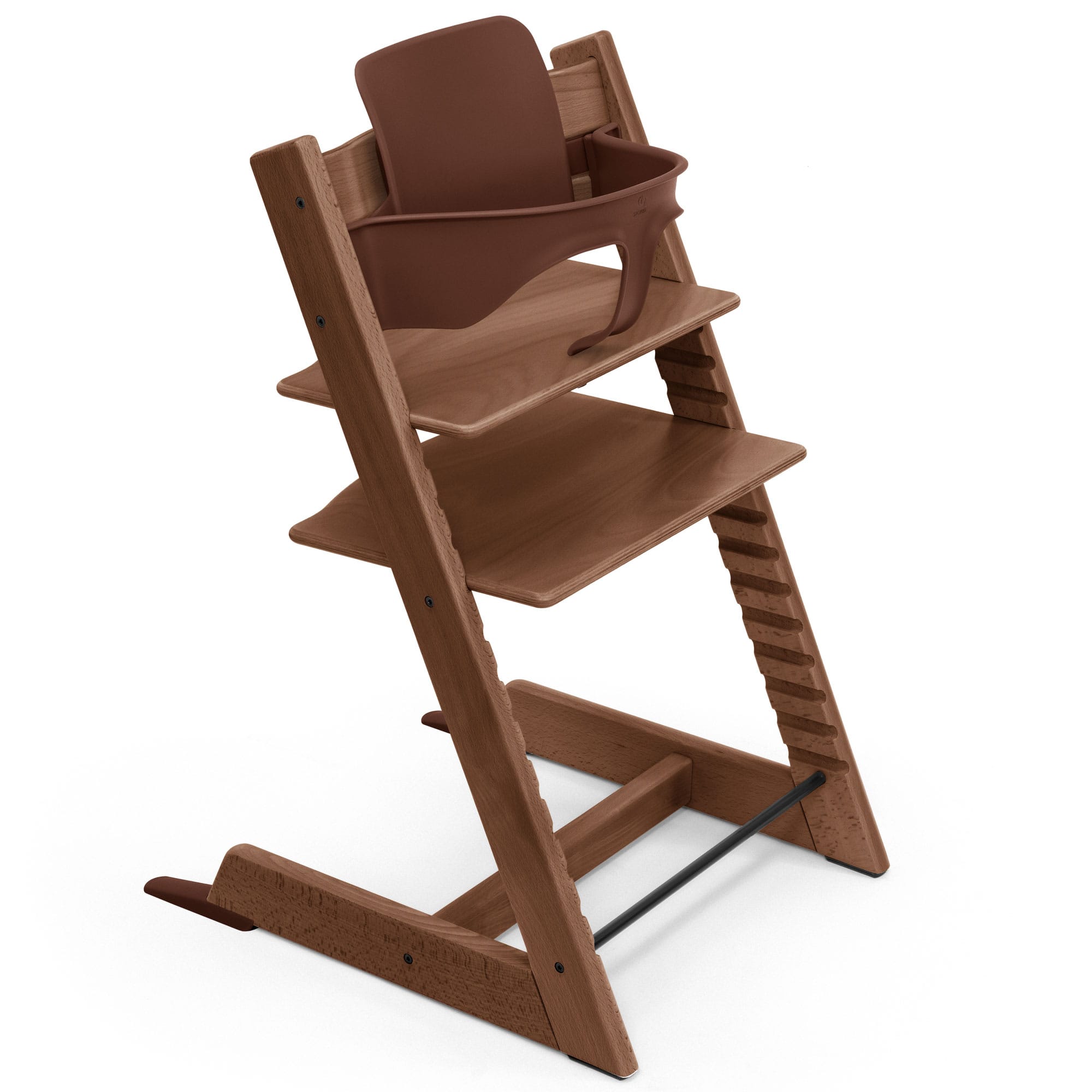Stokke Tripp Trapp Highchair Newborn & Baby Set Bundle in Warm Brown Baby Highchairs 21168-CHR-NBN-BBY-WB 7040351001434