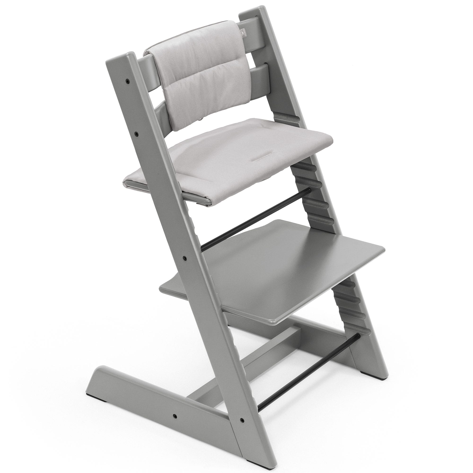 Stokke Tripp Trapp Highchair with Cushion & Baby Set in Storm Grey Baby Highchairs