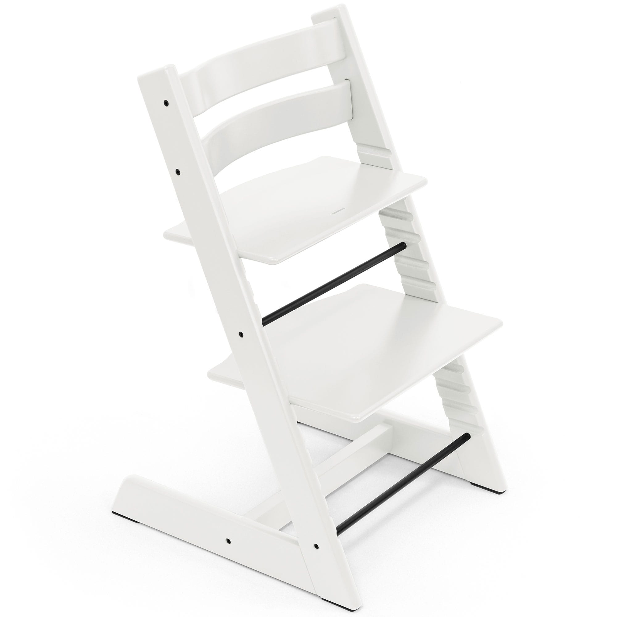 Stokke Tripp Trapp Highchair with Cushion & Baby Set in White Baby Highchairs
