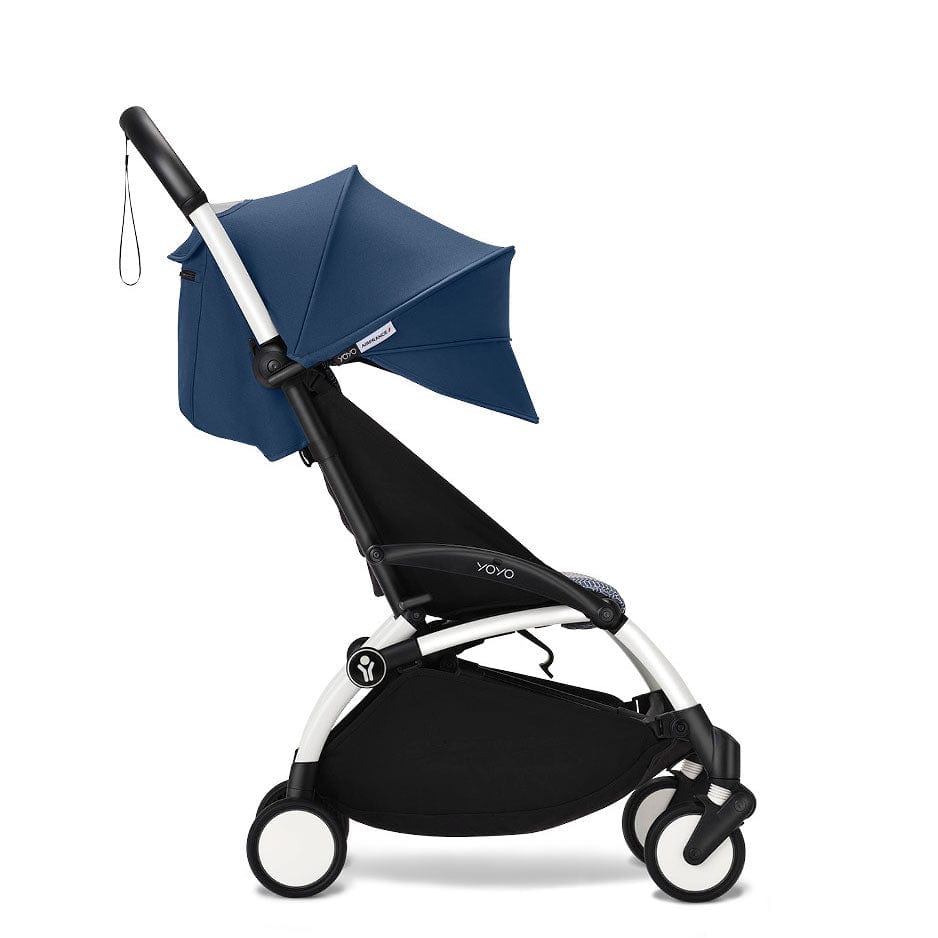 Stokke® YOYO³ Complete Pram - White/Air France Blue Baby Prams 16459-PRA-NAV 7040356474097