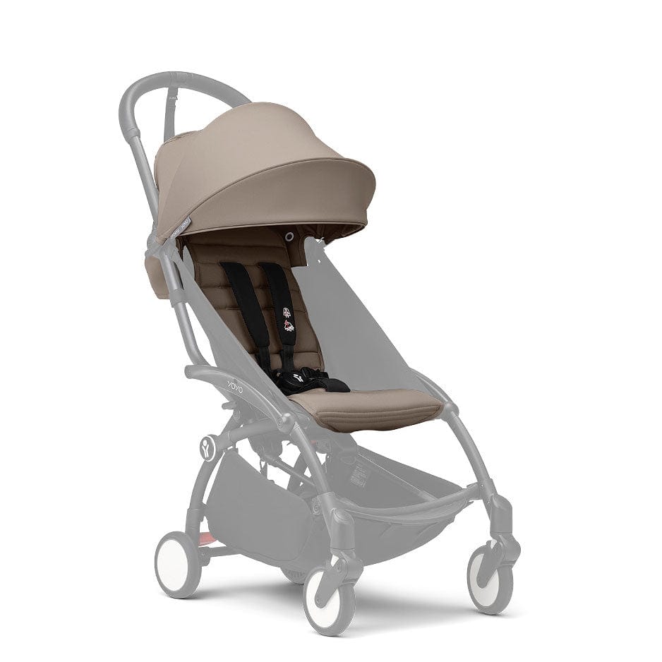 Stokke® YOYO³ Complete Pram - White/Taupe Baby Prams 16457-PRA-TAU 7040356474042