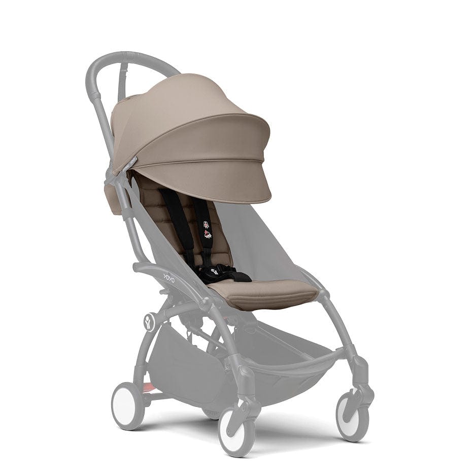 Stokke® YOYO³ Complete Pram - White/Taupe Baby Prams 16457-PRA-TAU 7040356474042