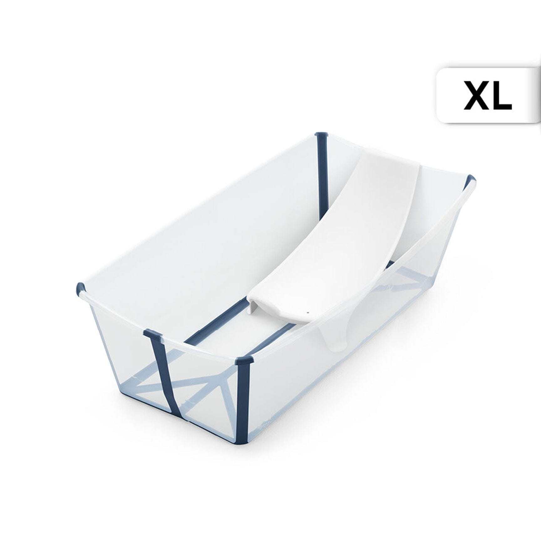 Stokke Flexi Bath® X-Large with Newborn Support in Transparent Blue Bathing & Grooming 639602 7040356396023