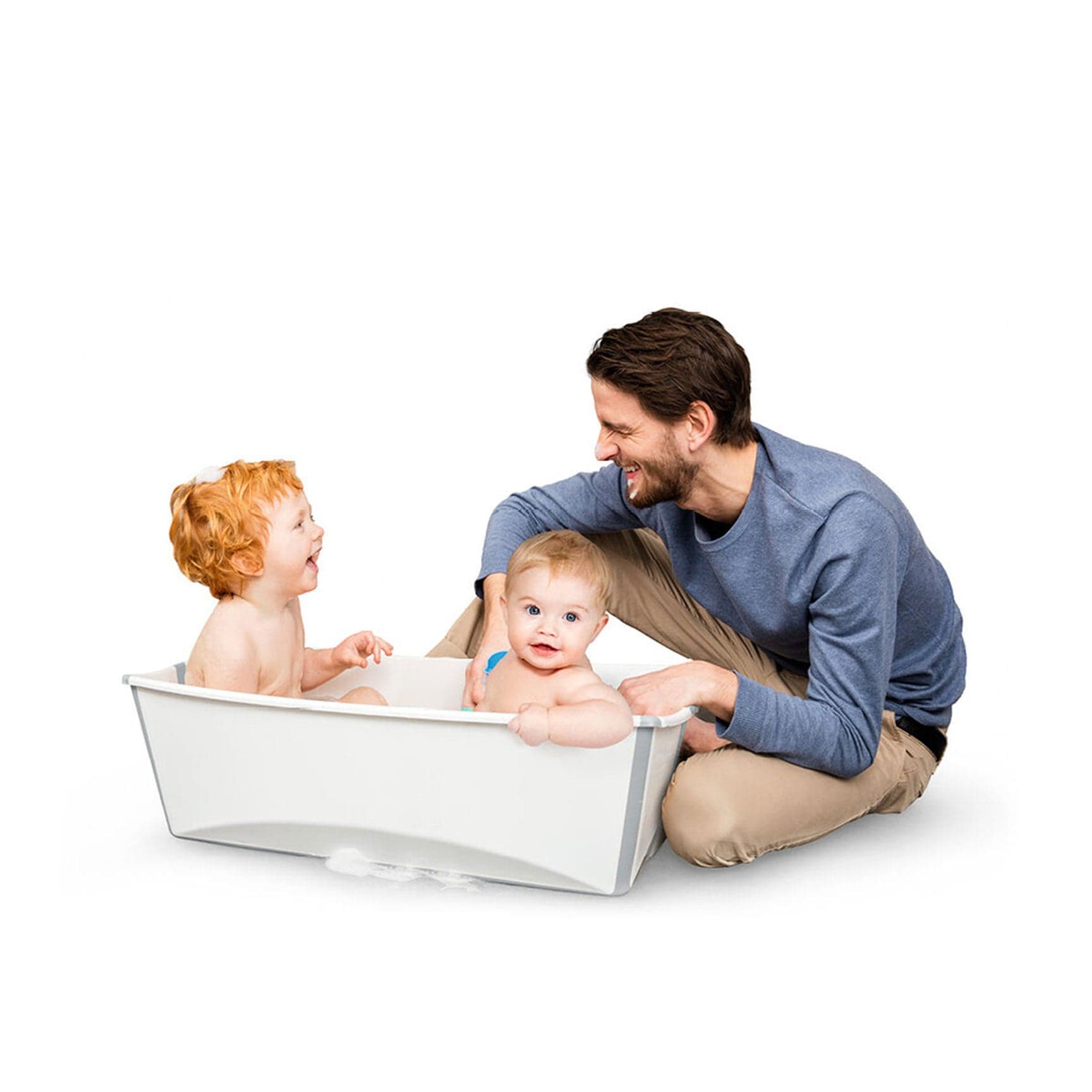 Stokke Flexi Bath® X-Large with Newborn Support in Transparent Blue Bathing & Grooming 639602 7040356396023