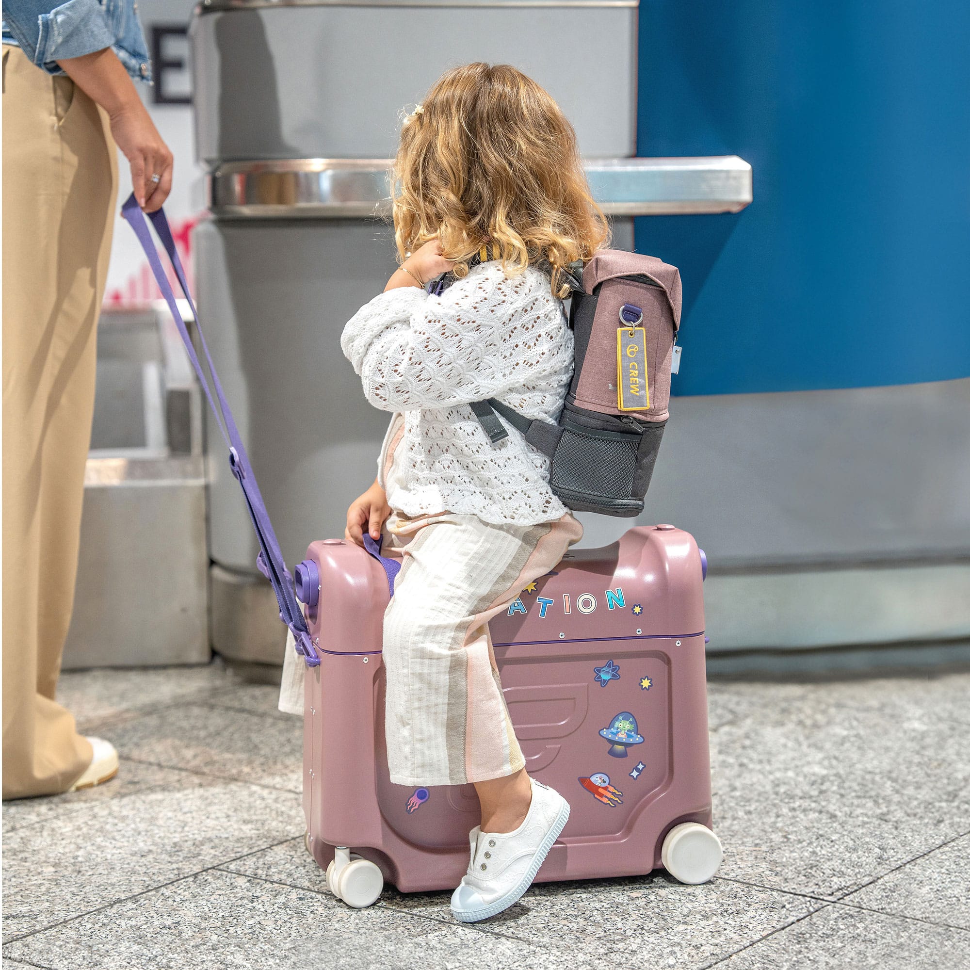 Stokke Jetkids Bed Box in Hazy Lilac Buggy & Ride-On Boards 681306 7040356813063