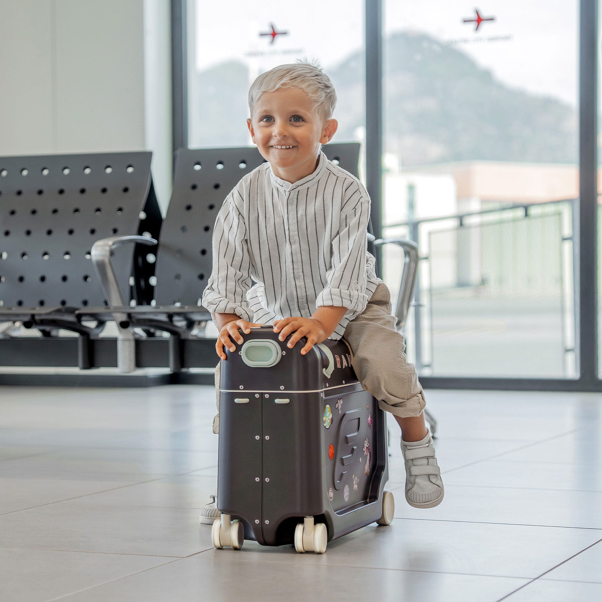 Stokke Jetkids Bed Box in Midnight Grey Buggy & Ride-On Boards 681305 7040356813056