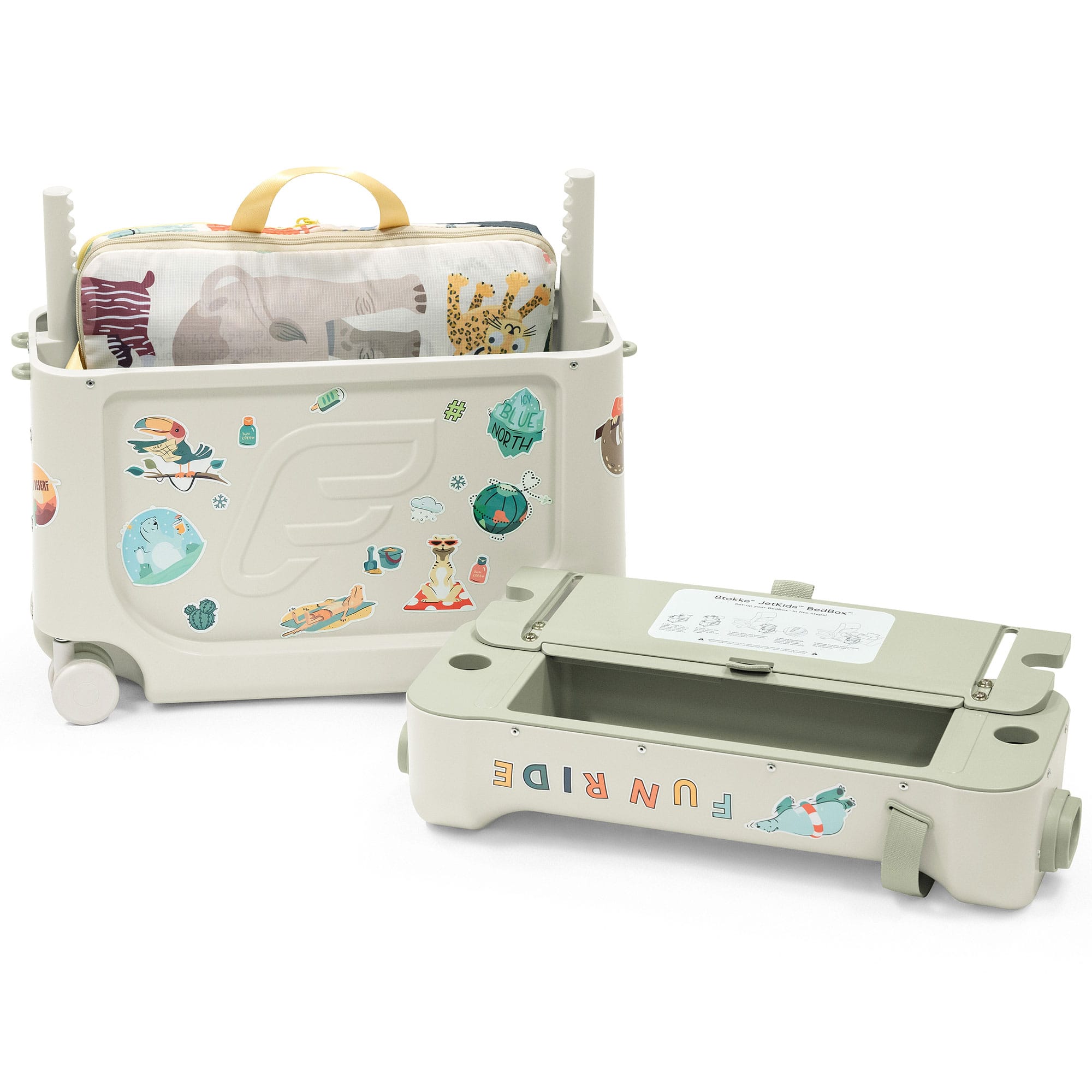 Stokke Jetkids Bed Box in Sea Green Buggy & Ride-On Boards 681303 7040356813032