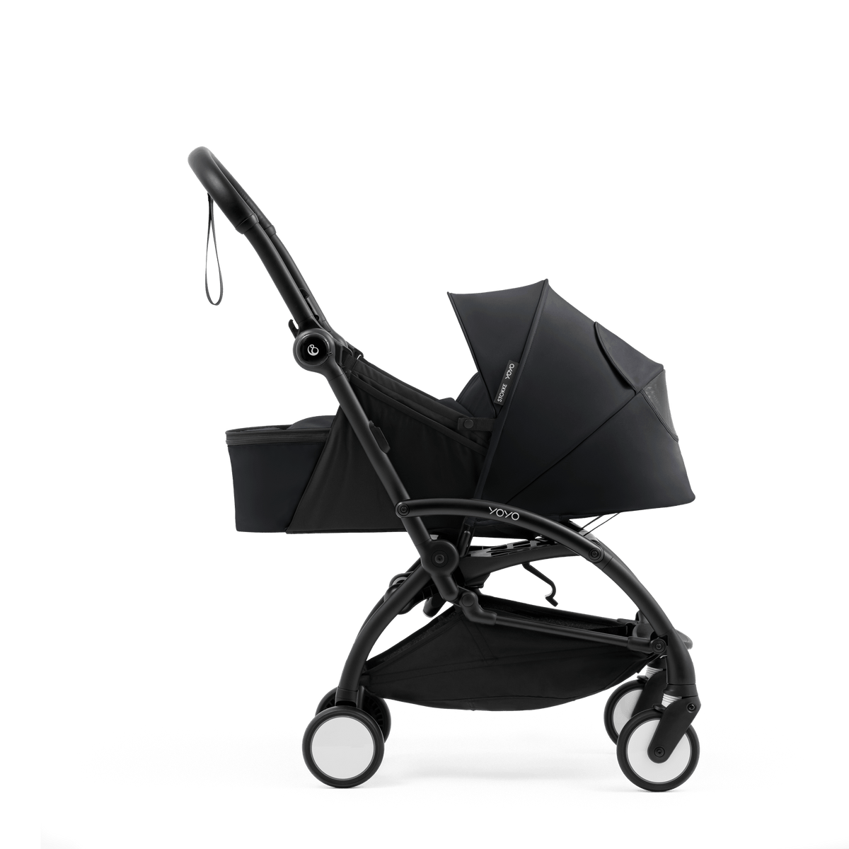 Stokke YOYO 5 Newborn Pack in Black Chassis & Carrycots 715201 7040357152017