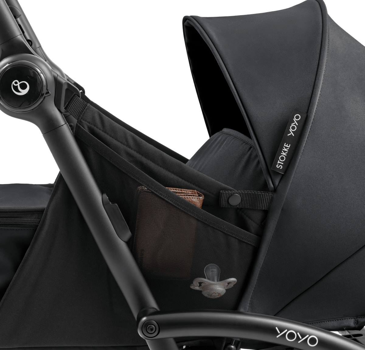 Stokke YOYO 5 Newborn Pack in Black Chassis & Carrycots 715201 7040357152017