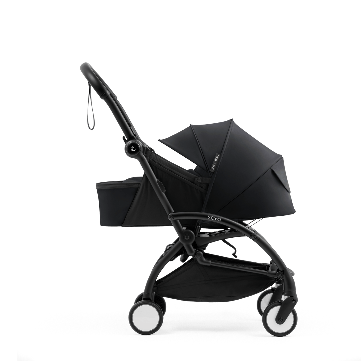 Stokke YOYO 5 Newborn Pack in Black Chassis & Carrycots 715201 7040357152017