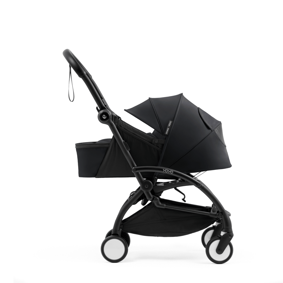 Stokke YOYO 5 Newborn Pack in Black Chassis & Carrycots 715201 7040357152017