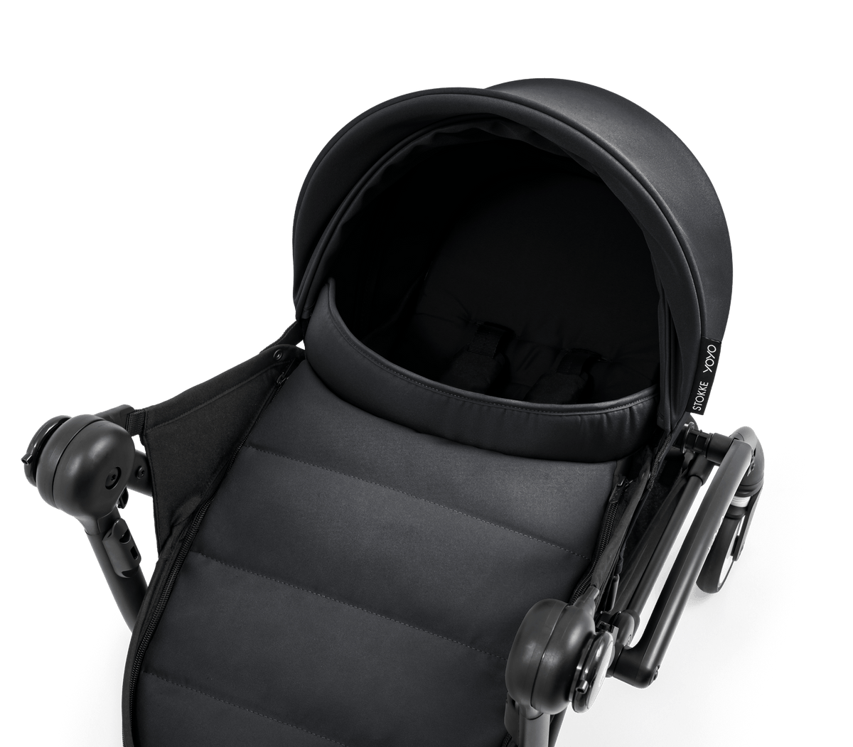 Stokke YOYO 5 Newborn Pack in Black Chassis & Carrycots 715201 7040357152017