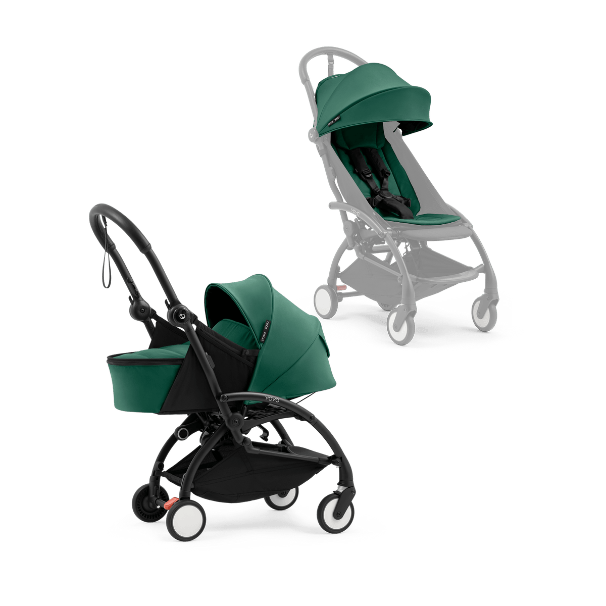Stokke YOYO 5 Stroller with Newborn Pack in Forest Pushchairs & Buggies 24077-FOR 7040357152031