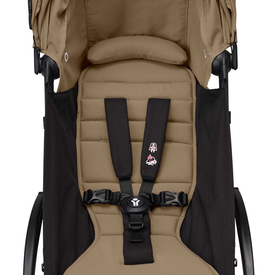 Stokke® YOYO³ 6M+ Stroller Black Frame - Toffee Pushchairs & Buggies 16491-6MO-TOF 7040356474073