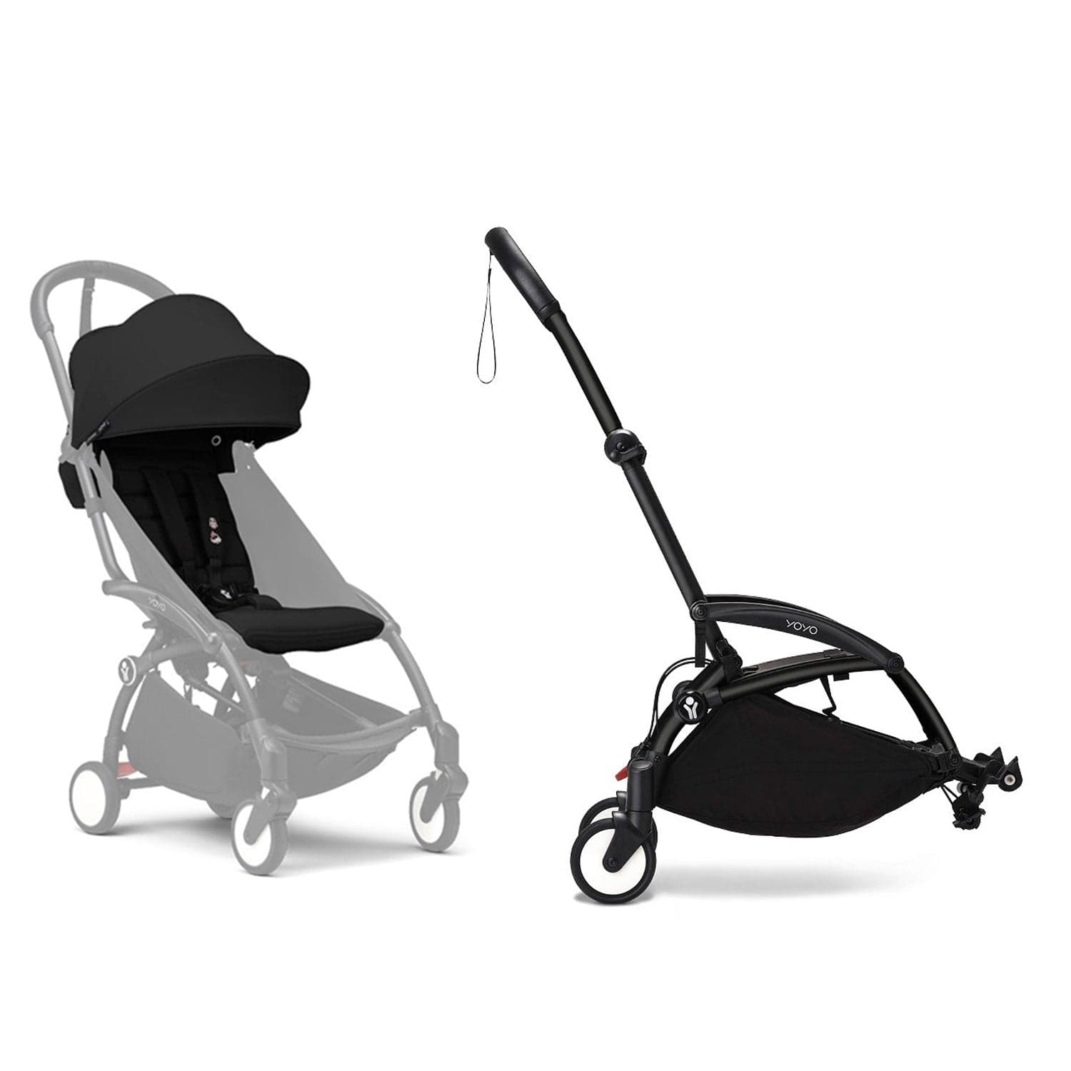 Stokke® YOYO³ Connect & 6M+ Colour Pack Bundle Black Frame - Black Pushchairs & Buggies 16432-CON-BLA 7040356477029