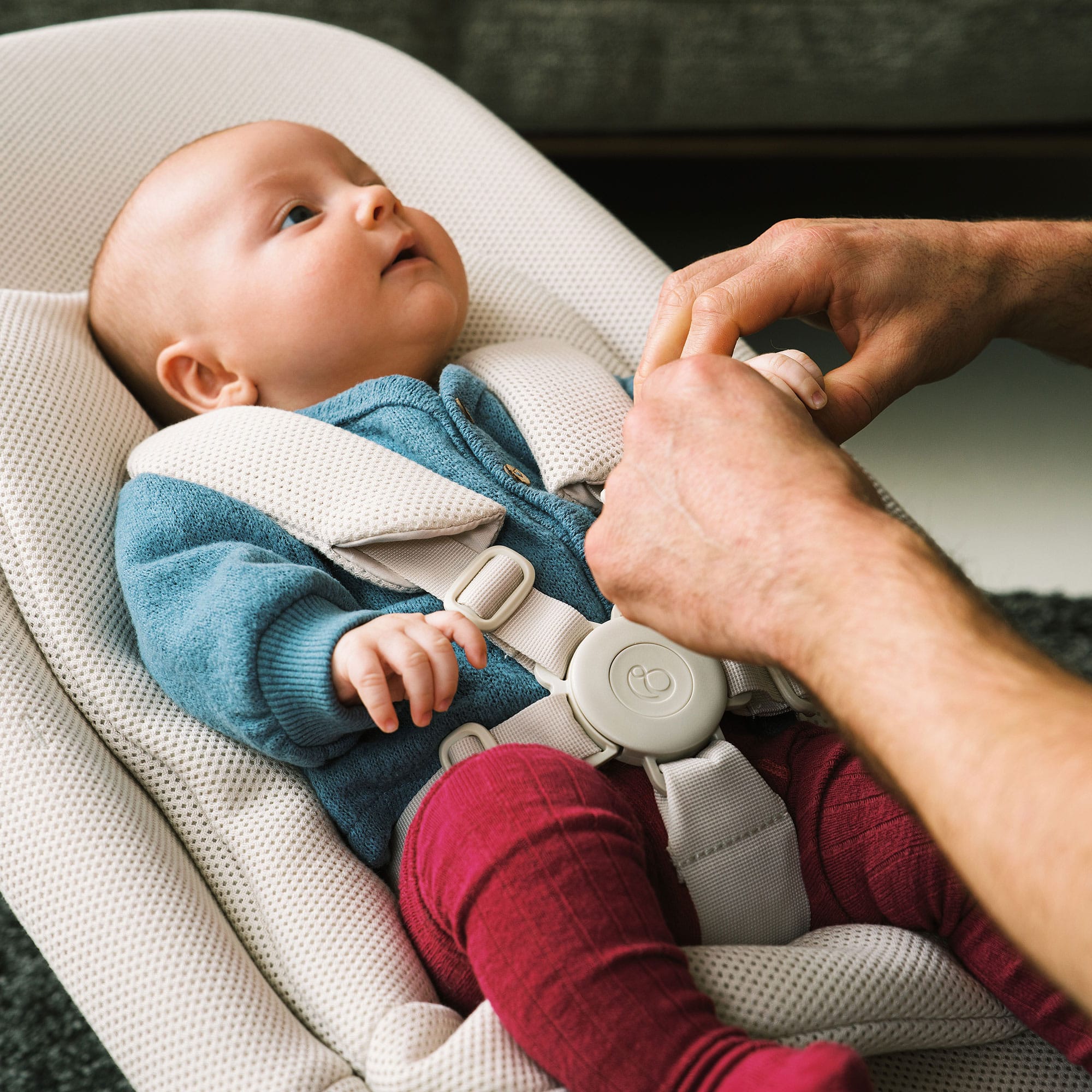 Stokke Yoga Baby Bouncer in Light Sand Rocking Bouncing Cradles