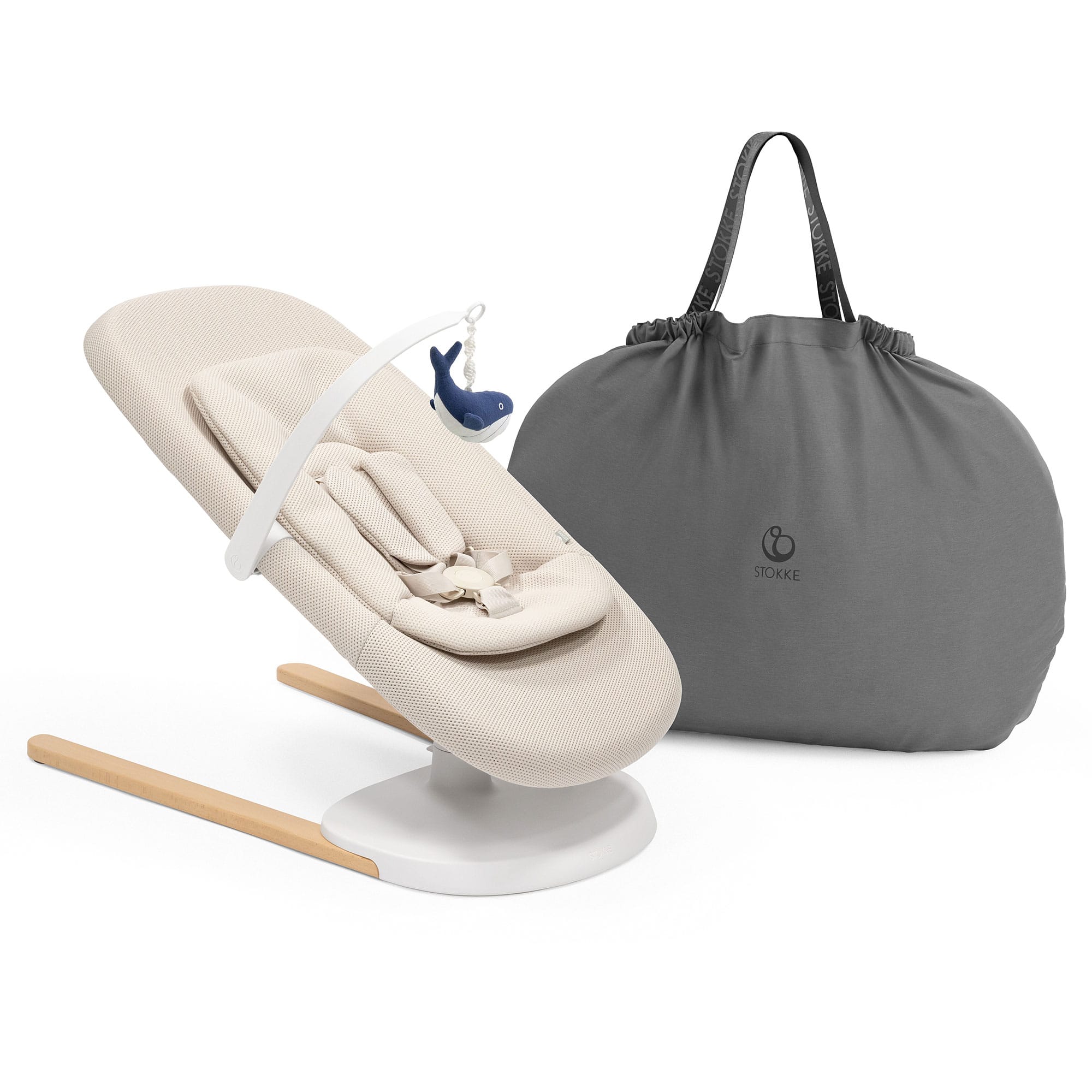 Stokke Yoga Baby Bouncer in Light Sand Rocking Bouncing Cradles 679501-3 7040356795017