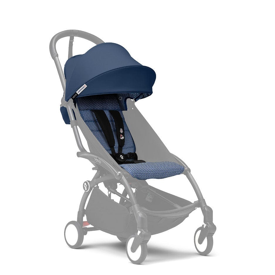 Stokke® YOYO³ Complete Travel System - White/Air France Blue Travel Systems 16512-AYN-AFB 7040356474097