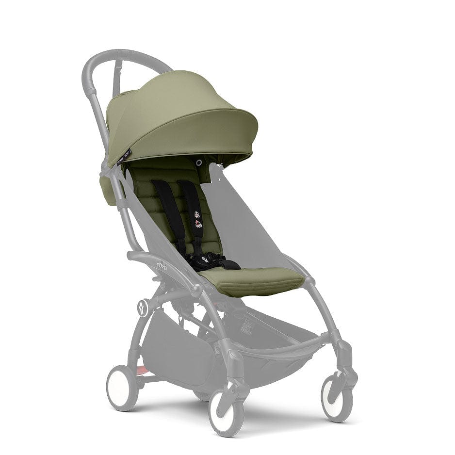 Stokke® YOYO³ Complete Travel System - White/Olive Travel Systems 16511-AYN-OLI 7040356474110