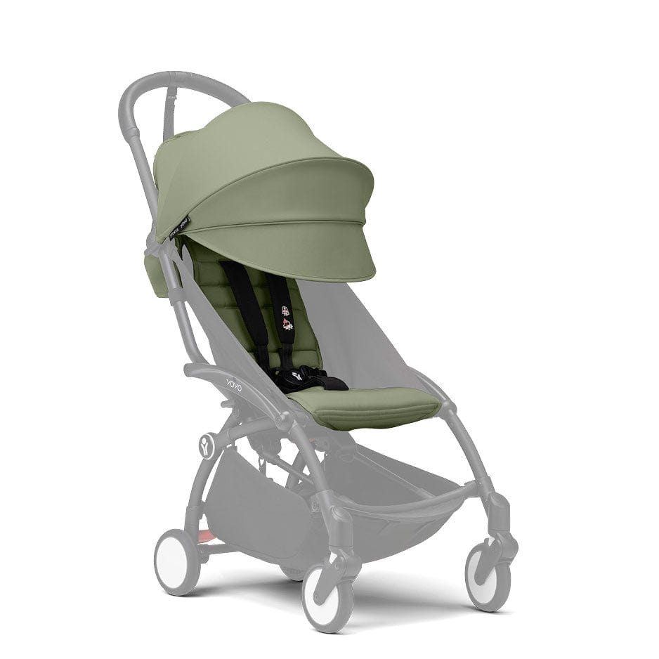 Stokke® YOYO³ Complete Travel System - White/Olive Travel Systems 16511-AYN-OLI 7040356474110