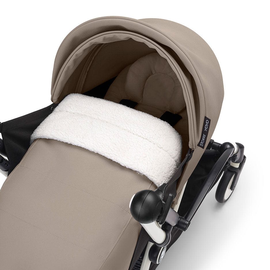 Stokke® YOYO³ Complete Travel System - White/Taupe Travel Systems 16506-AYN-TAU 7040356474042