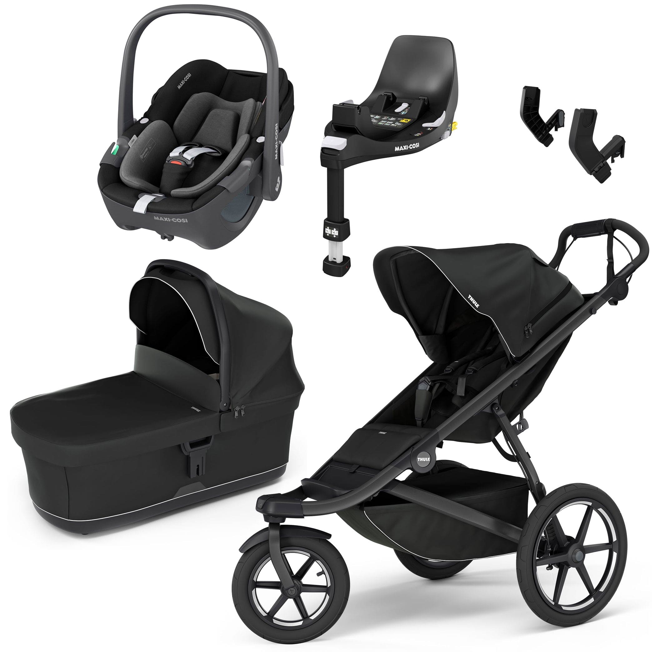 Thule Urban Glide 3 Maxi-Cosi Bundle in Black 3 Wheelers 15510-BLK 091021338425
