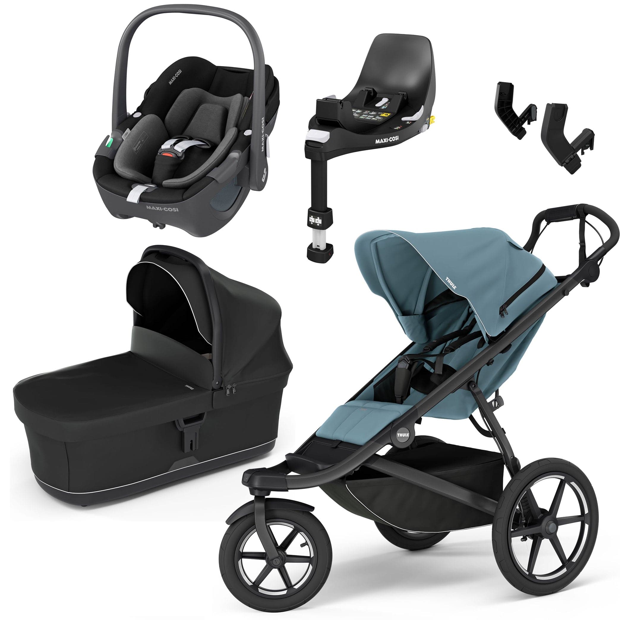 thule stroller car seat compatibility Thule Urban Glide 3 Maxi-Cosi Bundle in Mid-Blue