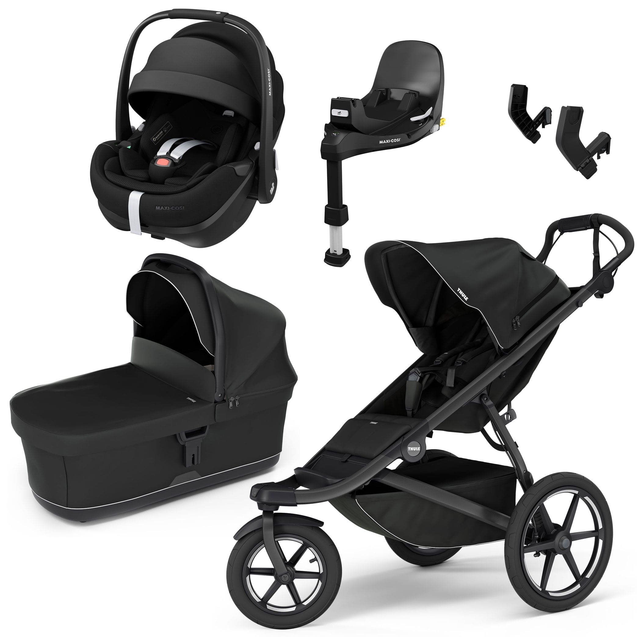 Thule Urban Glide 3 Maxi-Cosi Bundle in Black Travel Systems 16587-BLK
