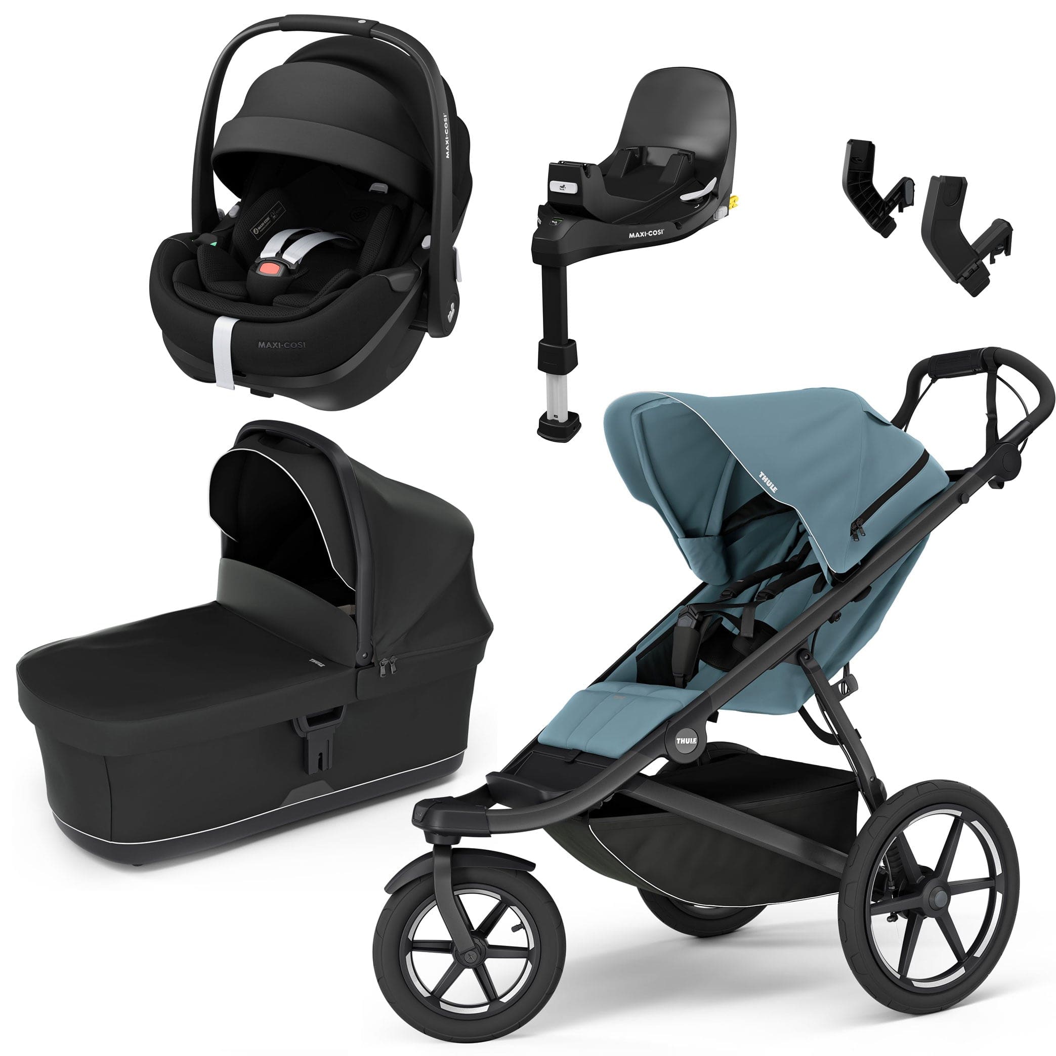 thule urban glide 2 adapter maxi cosi Thule Urban Glide 3 Maxi-Cosi Bundle in Mid-Blue