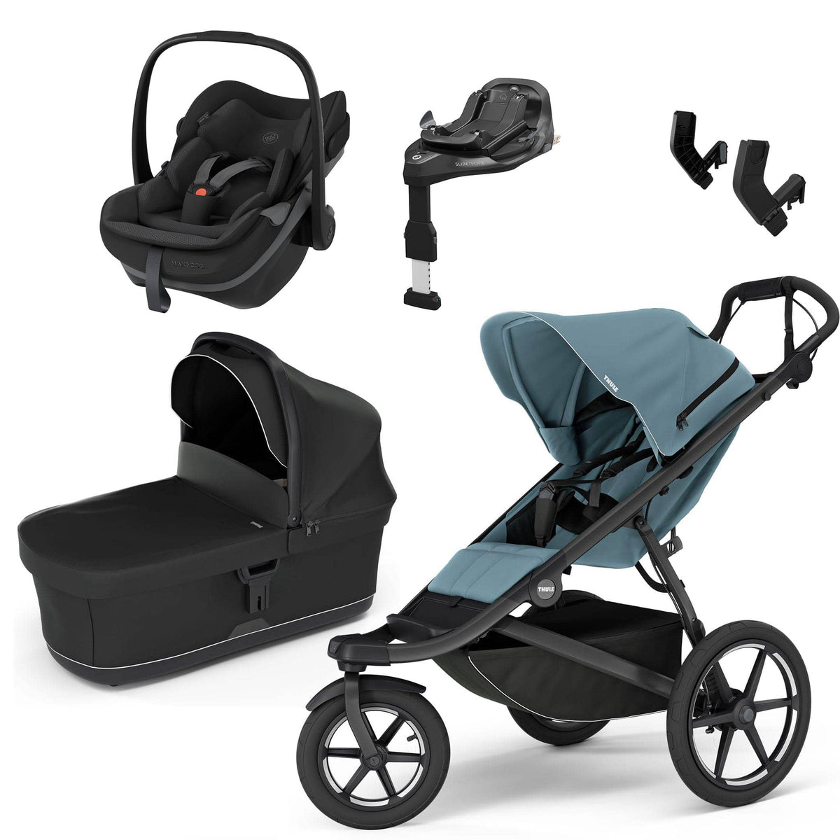Thule Urban Glide 3 Maxi-Cosi Bundle in Mid-Blue Travel Systems 23611-MID-BLU 197074659941