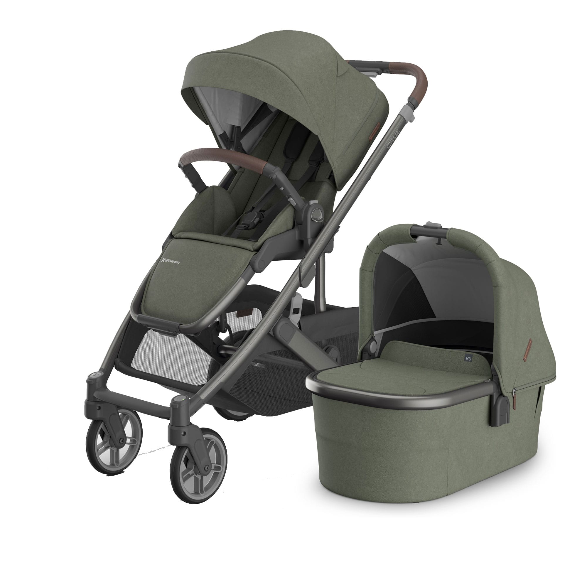 UPPAbaby Cruz V3 Pram in Evelyn Baby Prams 20571-CRZ-PRM-EVE 810177712497